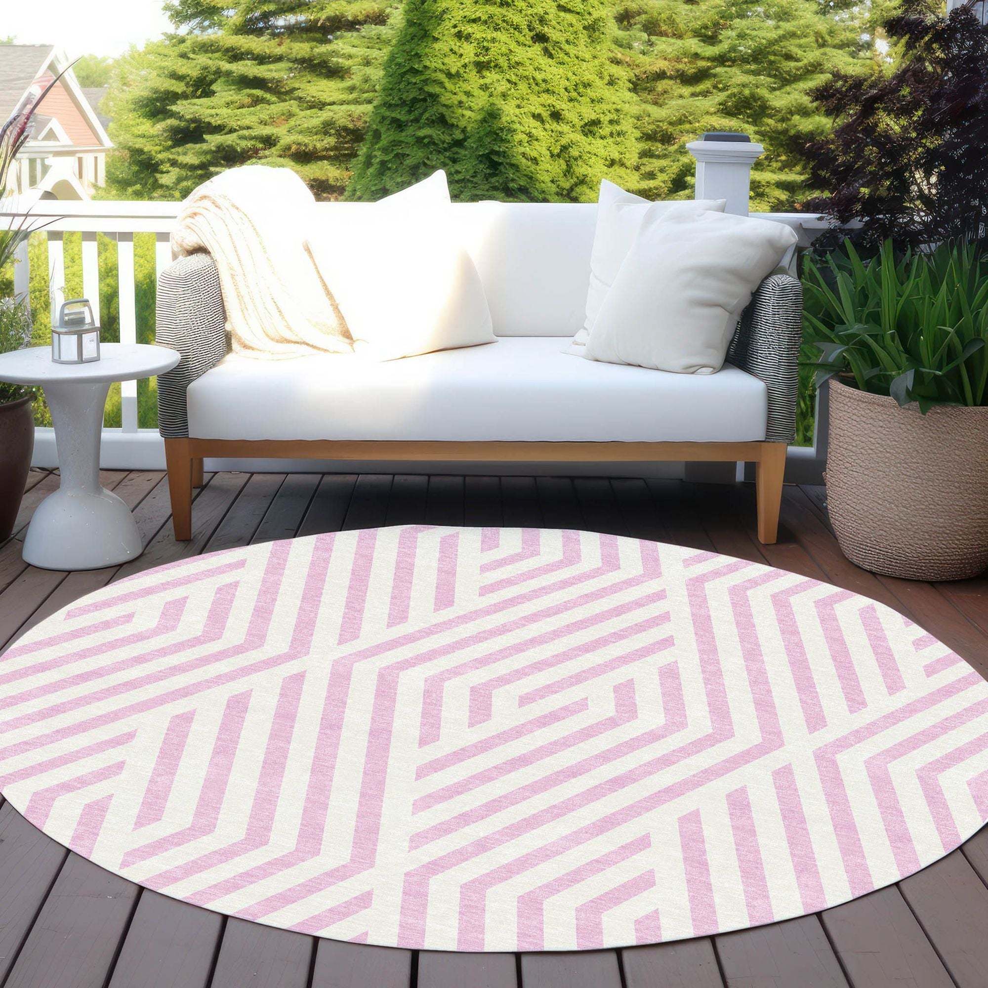 Machine Made ACN550 Pink  Rugs #color_pink 