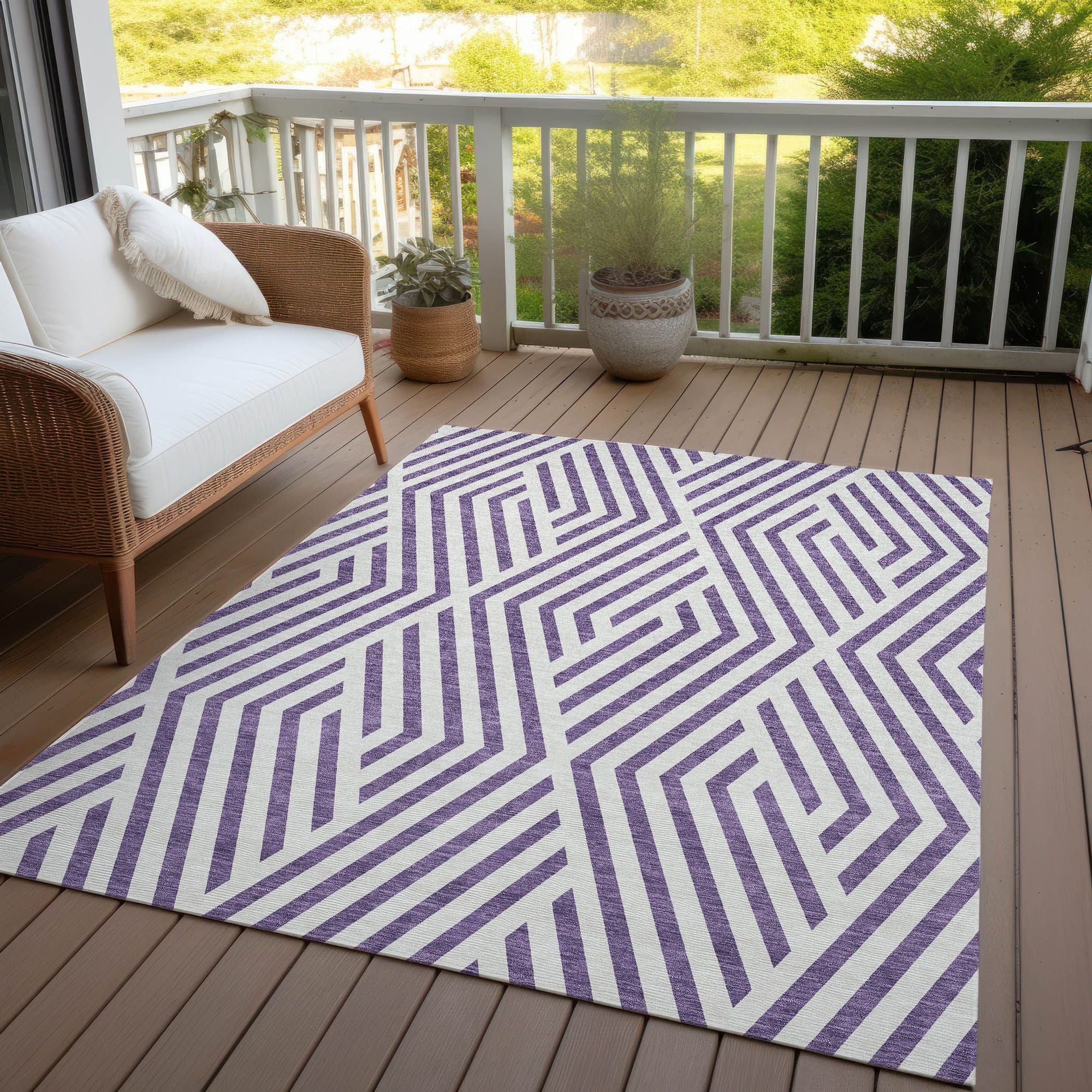 Machine Made ACN550 Purple  Rugs #color_purple 