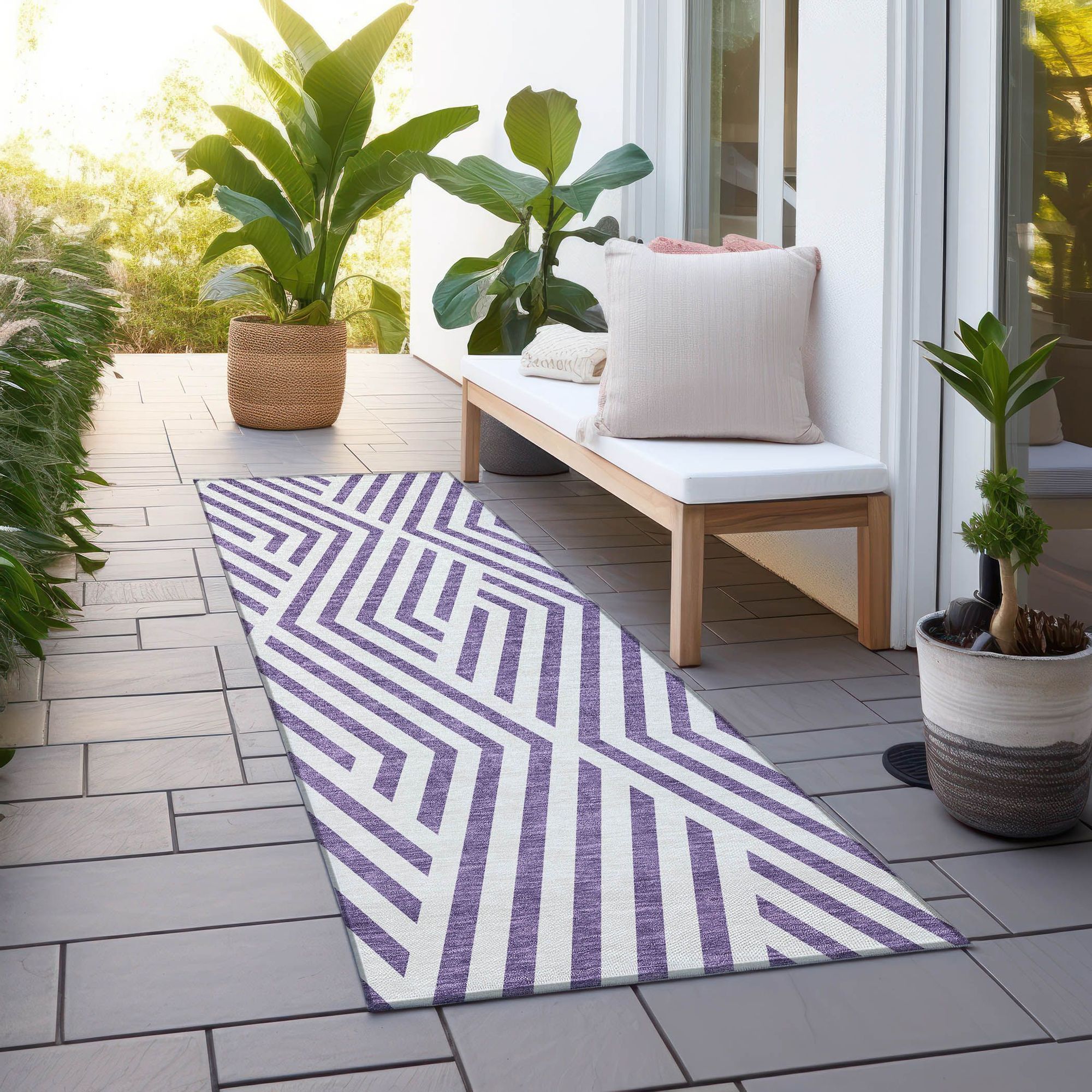 Machine Made ACN550 Purple  Rugs #color_purple 