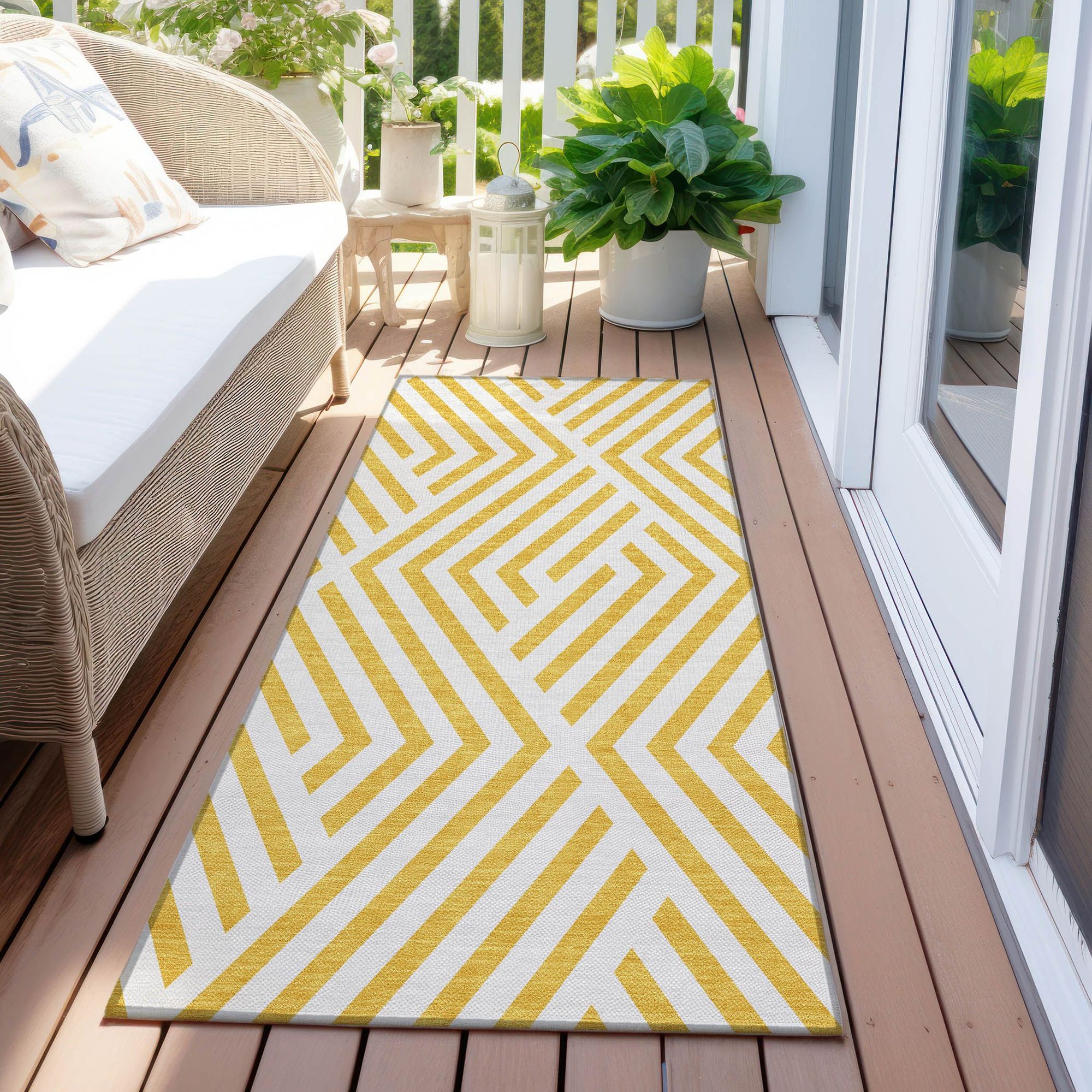 Machine Made ACN550 Yellow Gold Rugs #color_yellow gold