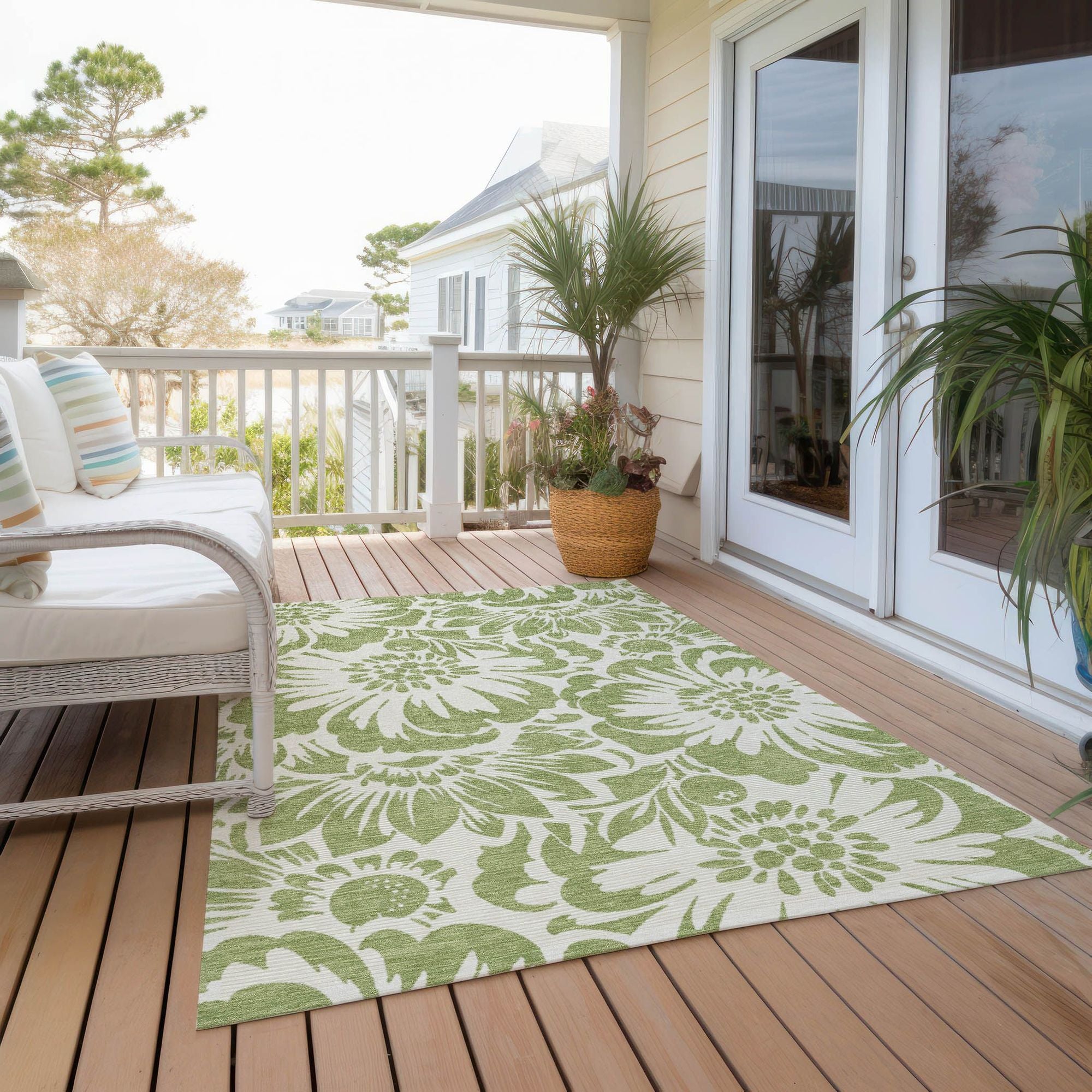 Machine Made ACN551 Aloe Green Rugs #color_aloe green