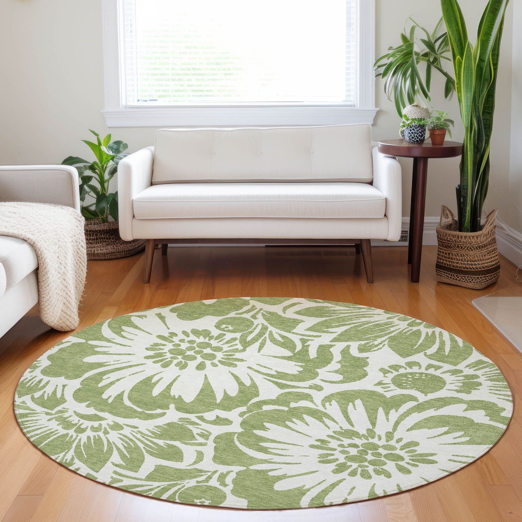 Machine Made ACN551 Aloe Green Rugs #color_aloe green