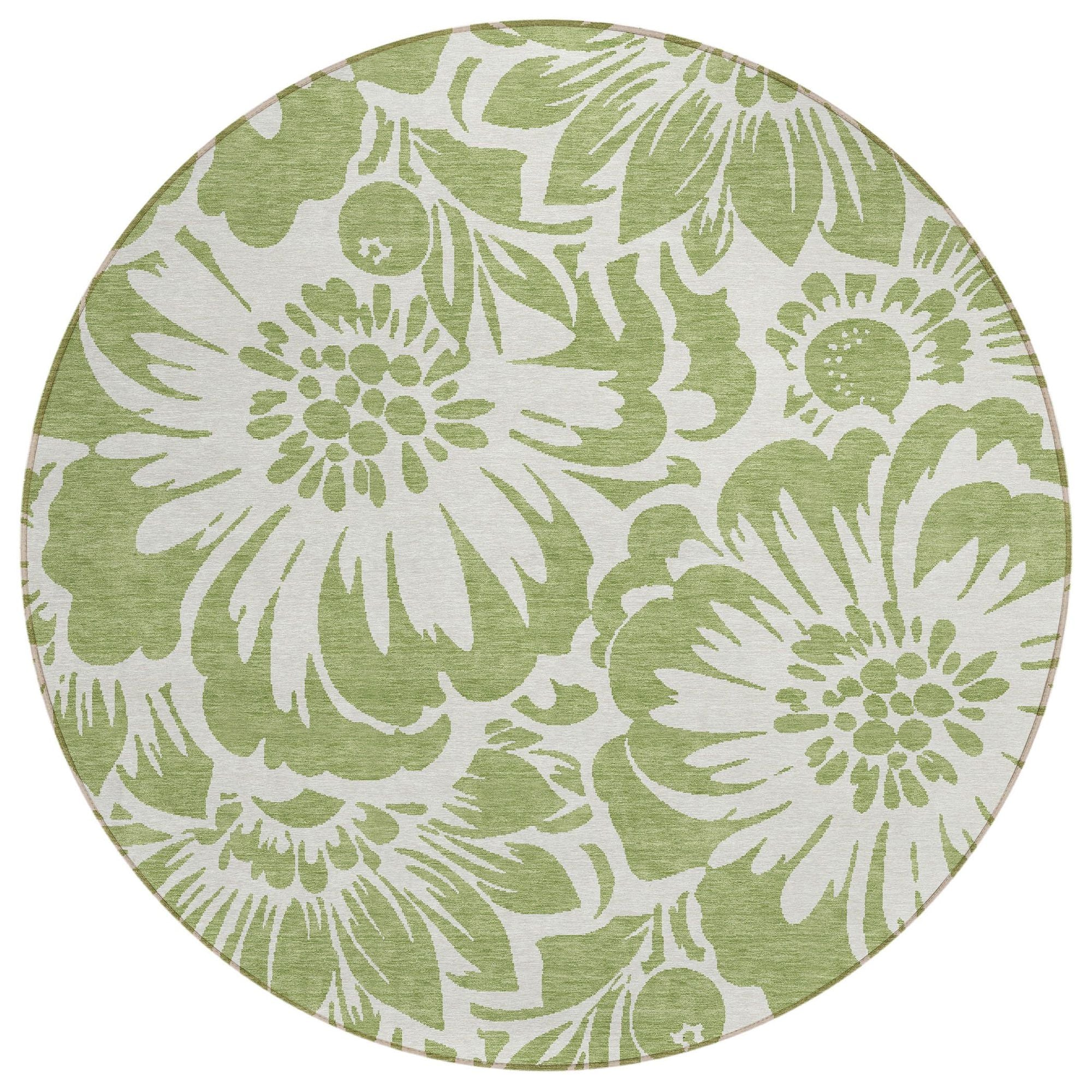 Machine Made ACN551 Aloe Green Rugs #color_aloe green