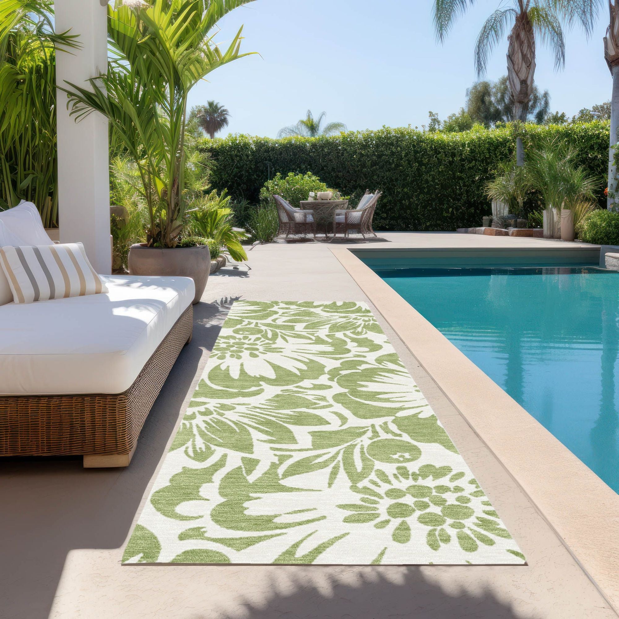 Machine Made ACN551 Aloe Green Rugs #color_aloe green