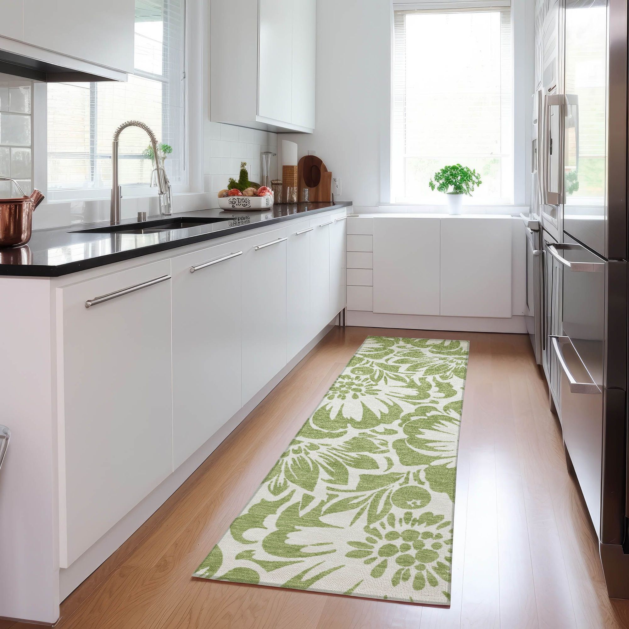 Machine Made ACN551 Aloe Green Rugs #color_aloe green