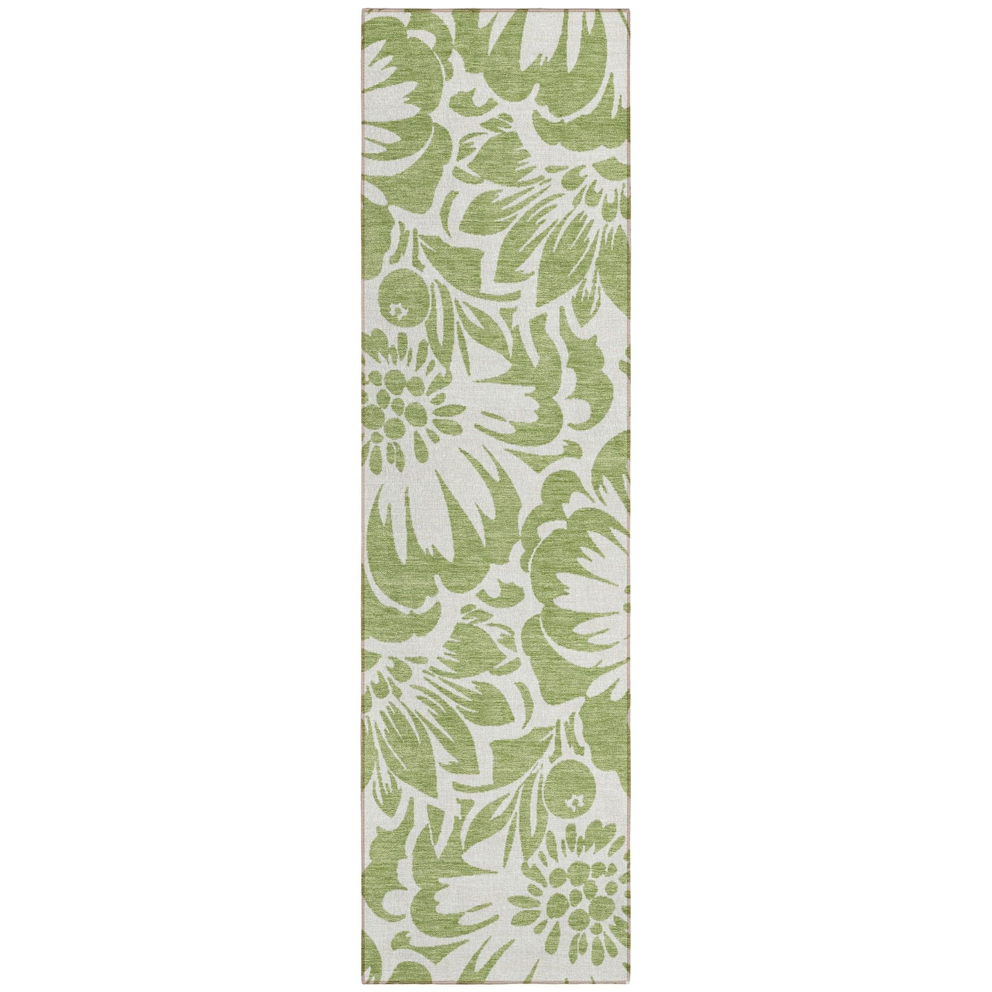 Machine Made ACN551 Aloe Green Rugs #color_aloe green