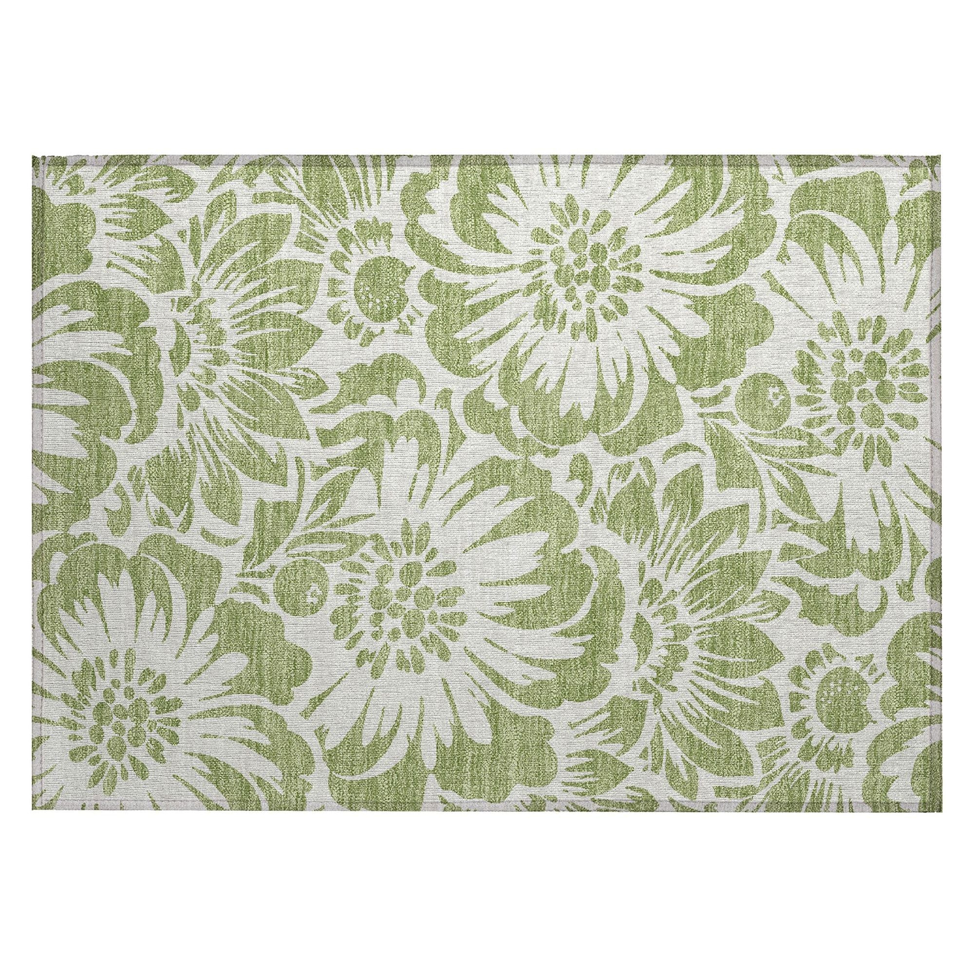 Machine Made ACN551 Aloe Green Rugs #color_aloe green