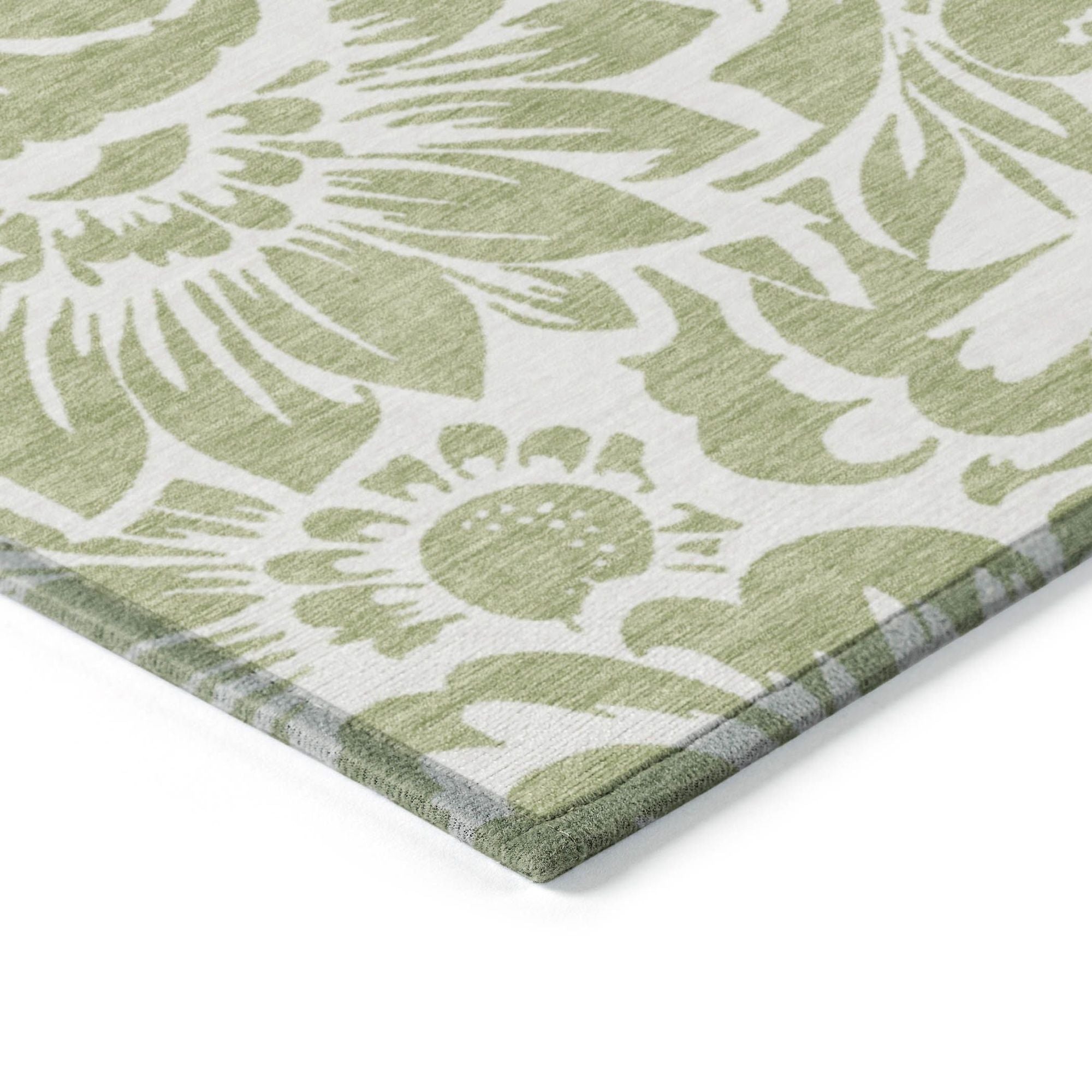 Machine Made ACN551 Aloe Green Rugs #color_aloe green