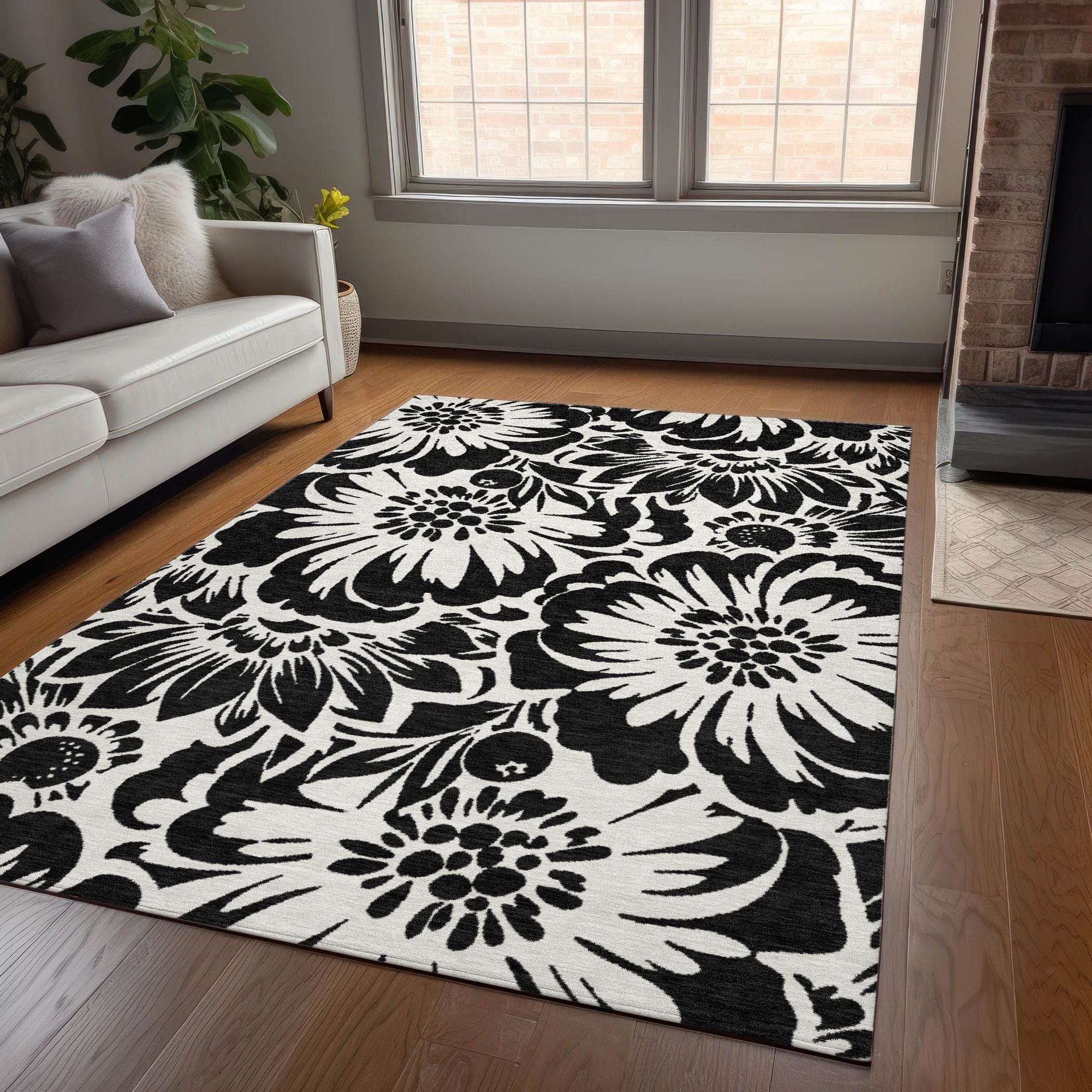 Machine Made ACN551 Black  Rugs #color_black 