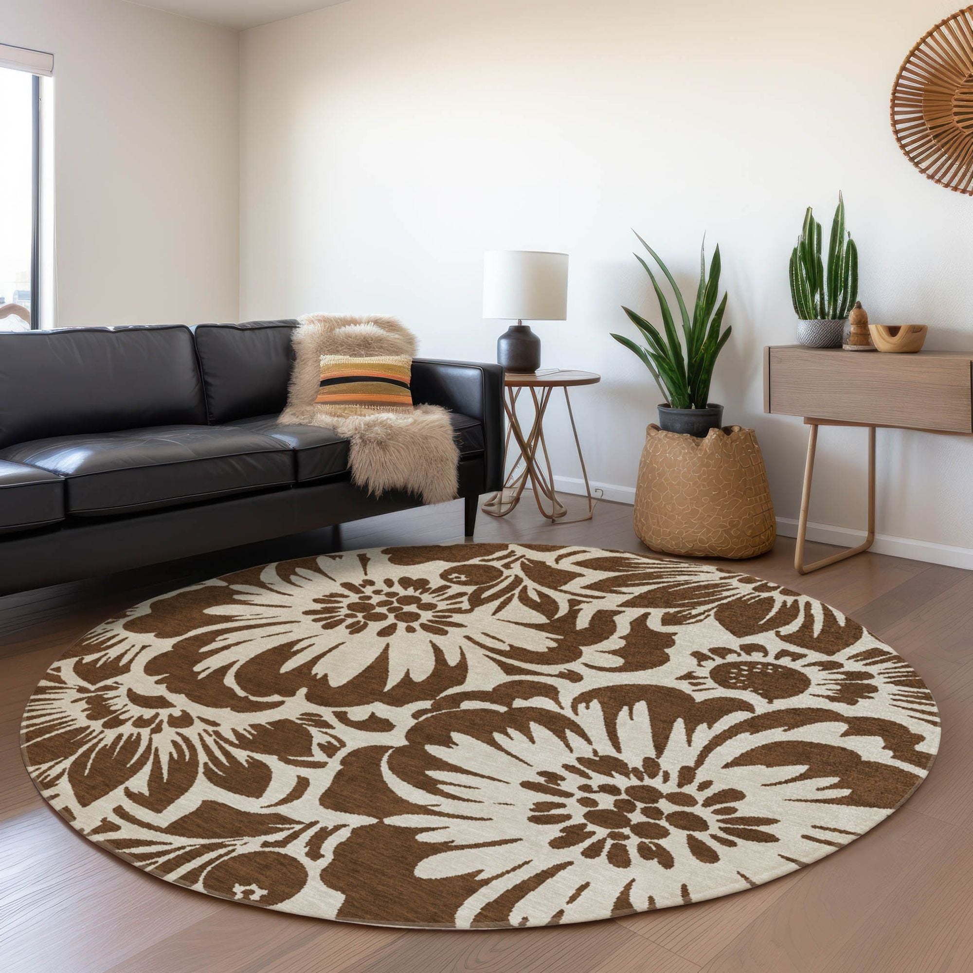 Machine Made ACN551 Brown  Rugs #color_brown 