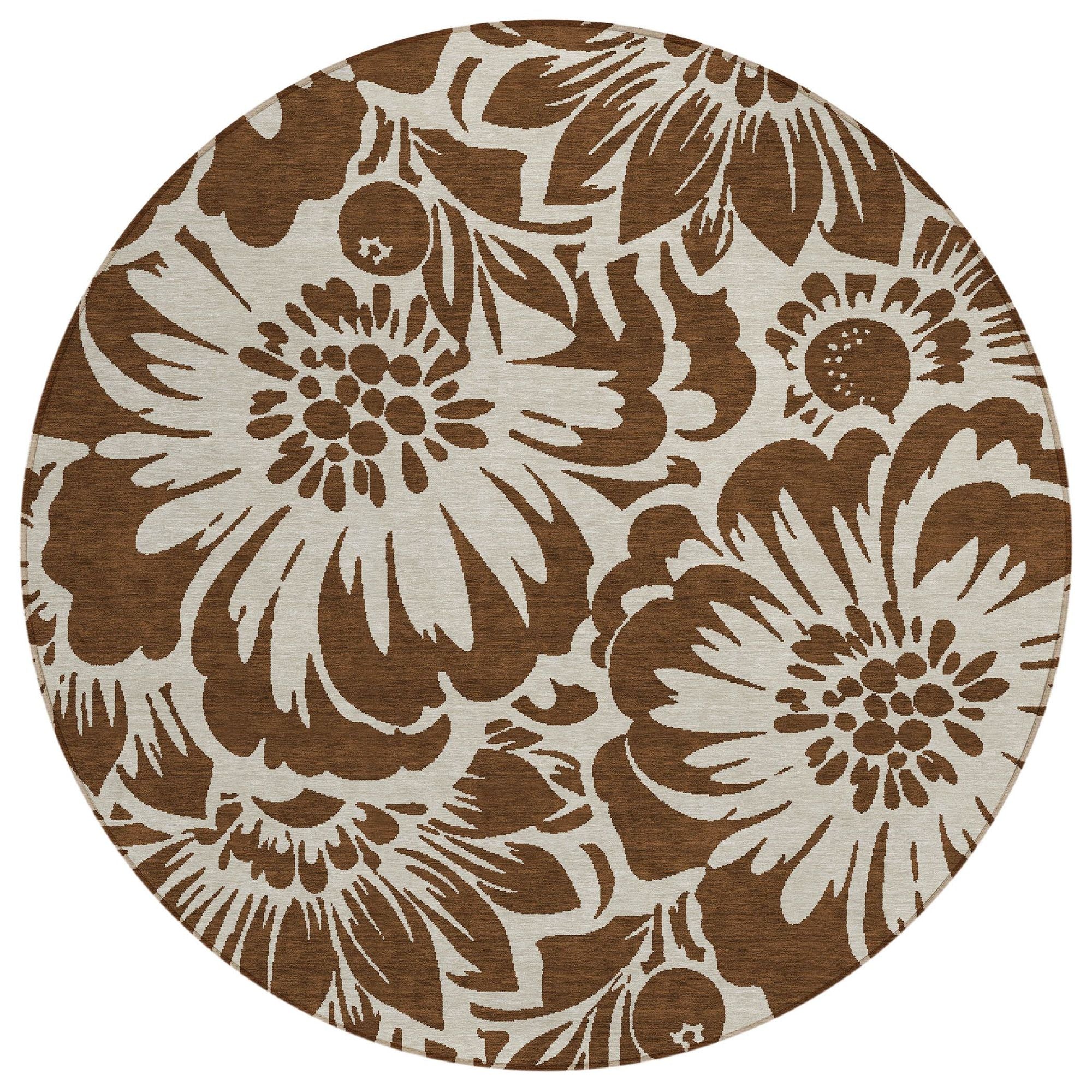 Machine Made ACN551 Brown  Rugs #color_brown 