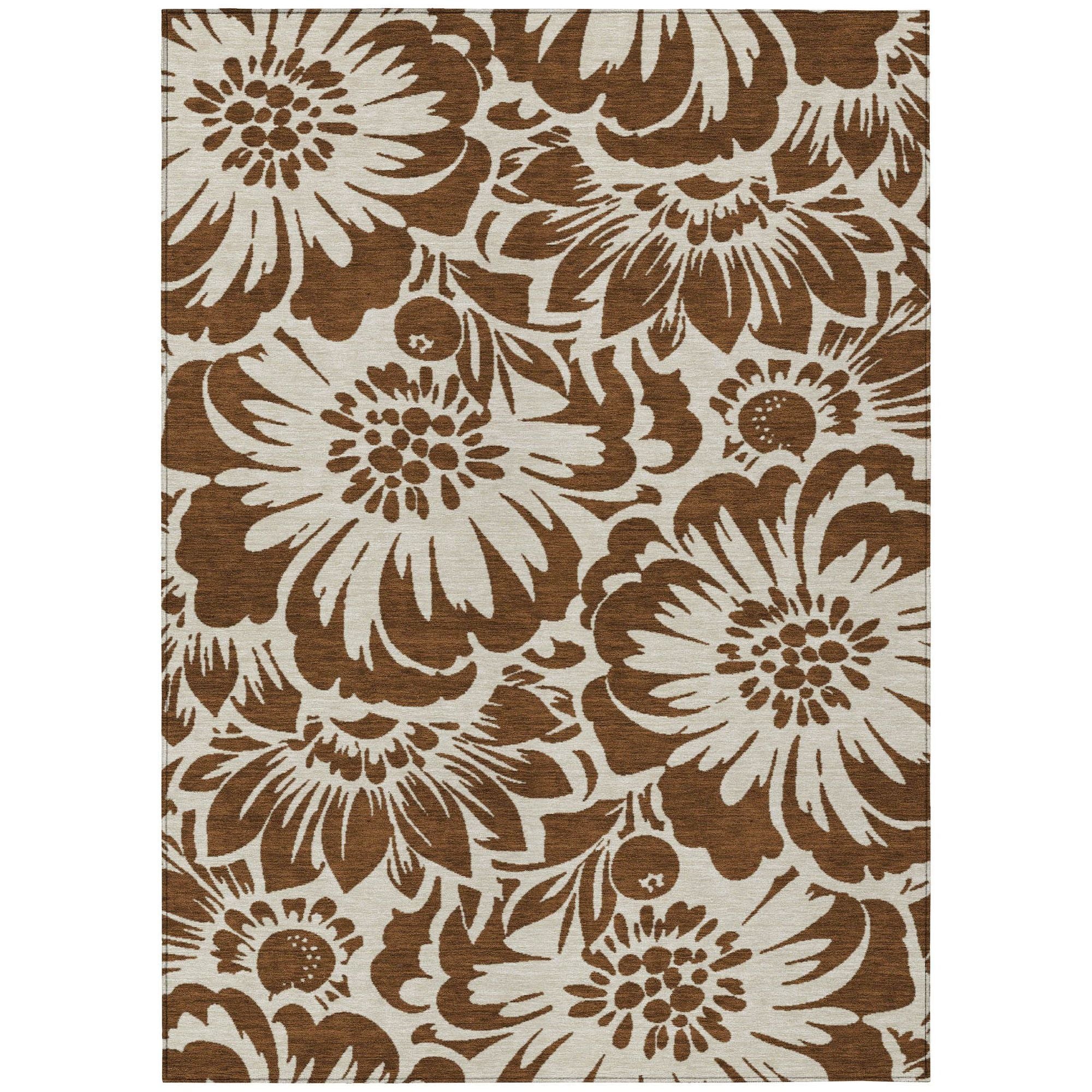 Machine Made ACN551 Brown  Rugs #color_brown 