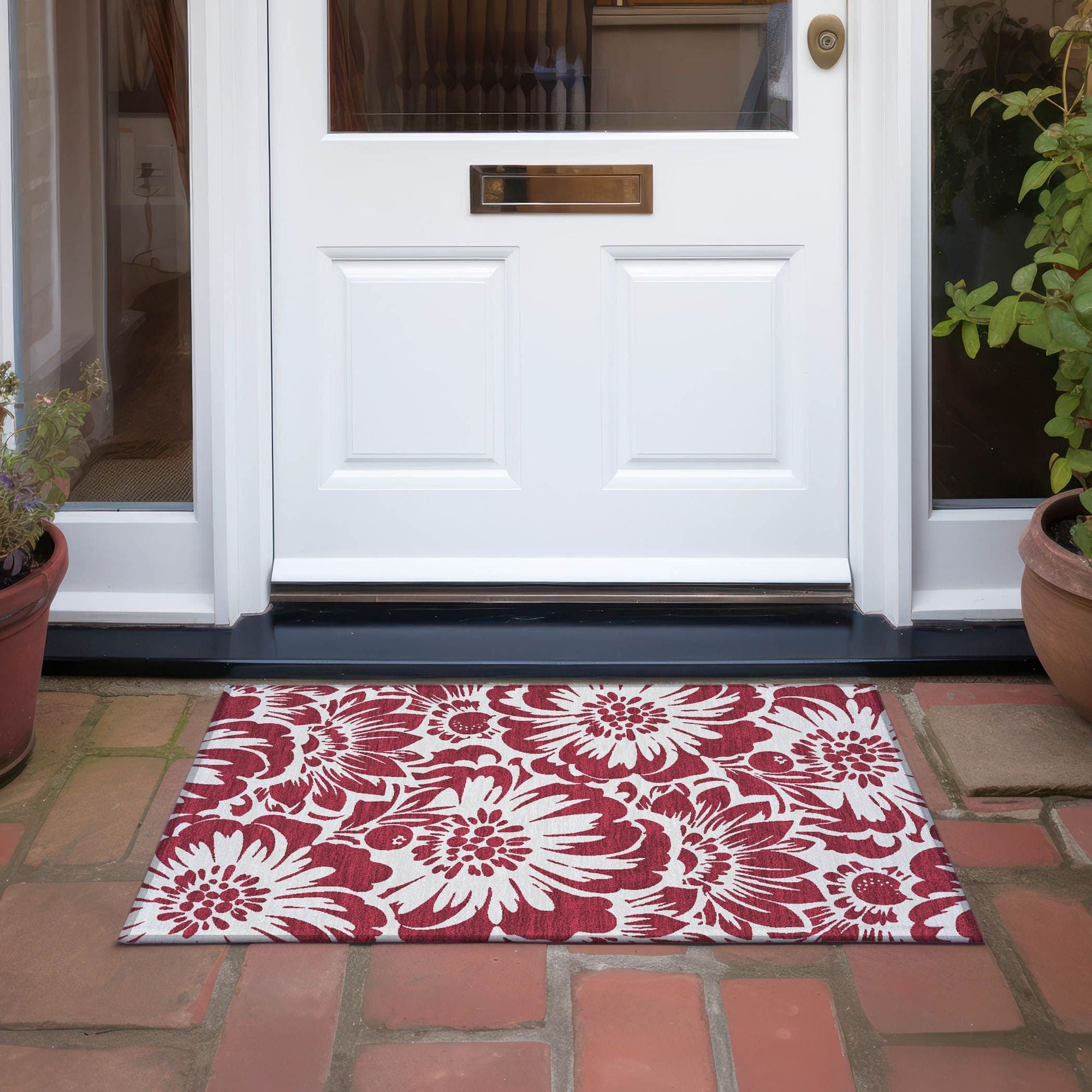 Machine Made ACN551 Burgundy Red Rugs #color_burgundy red