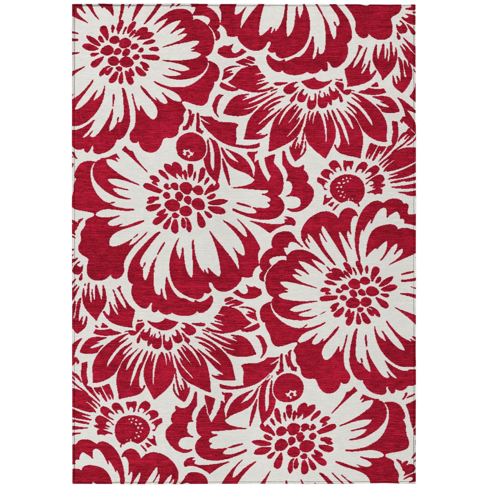 Machine Made ACN551 Burgundy Red Rugs #color_burgundy red