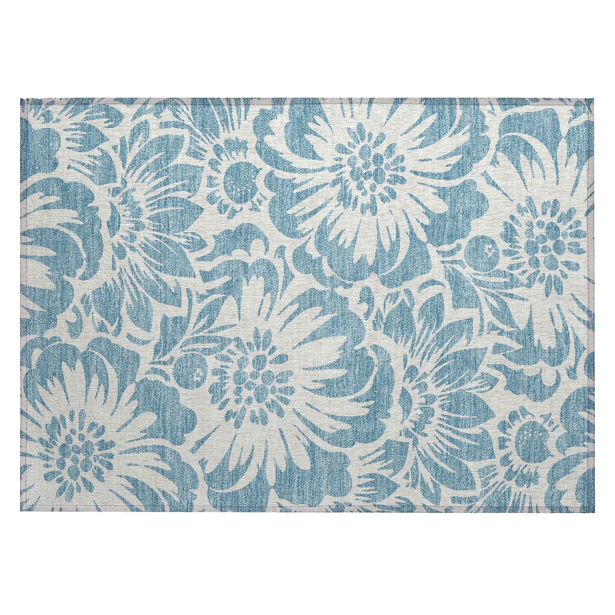 Machine Made ACN551 Denim Blue Rugs #color_denim blue