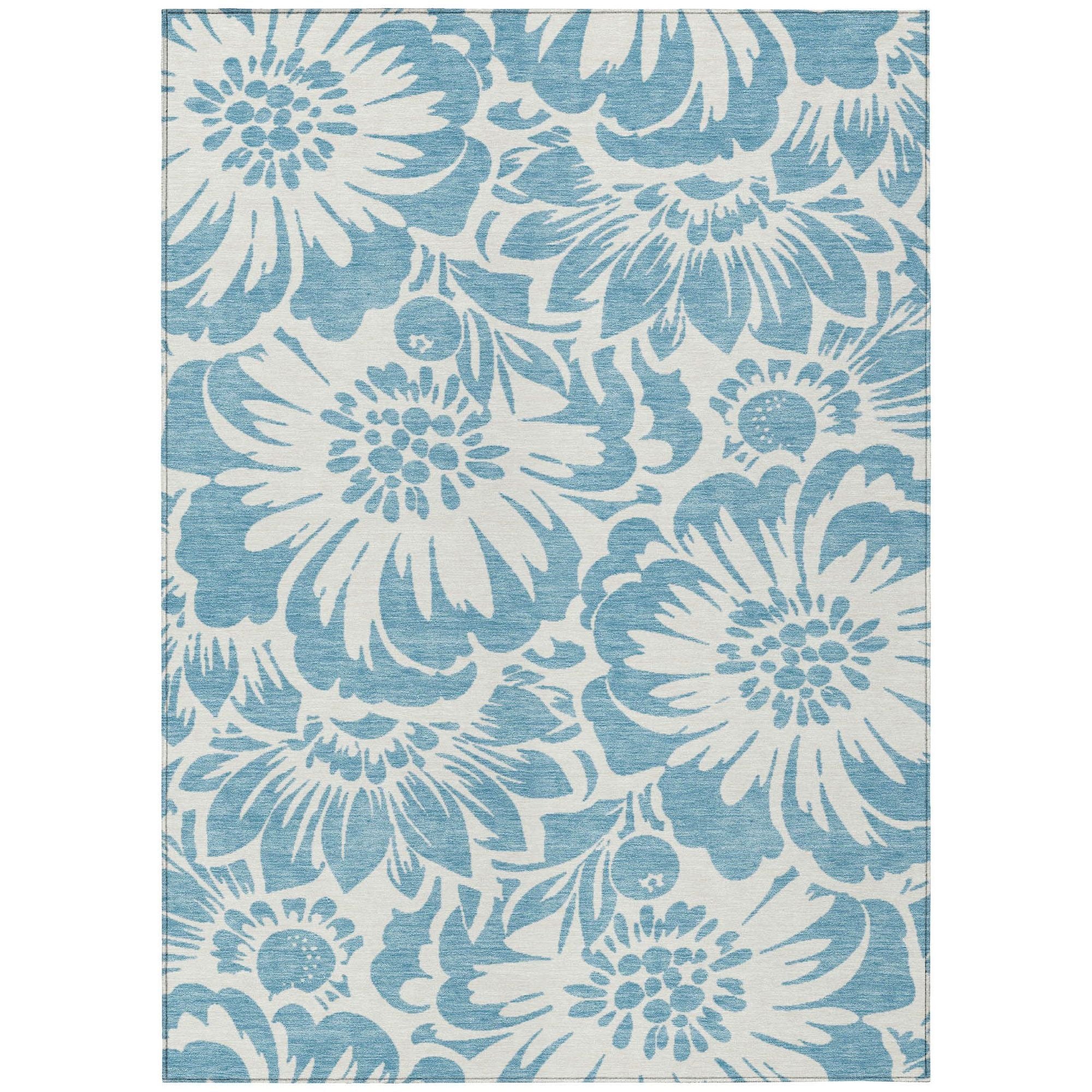 Machine Made ACN551 Denim Blue Rugs #color_denim blue