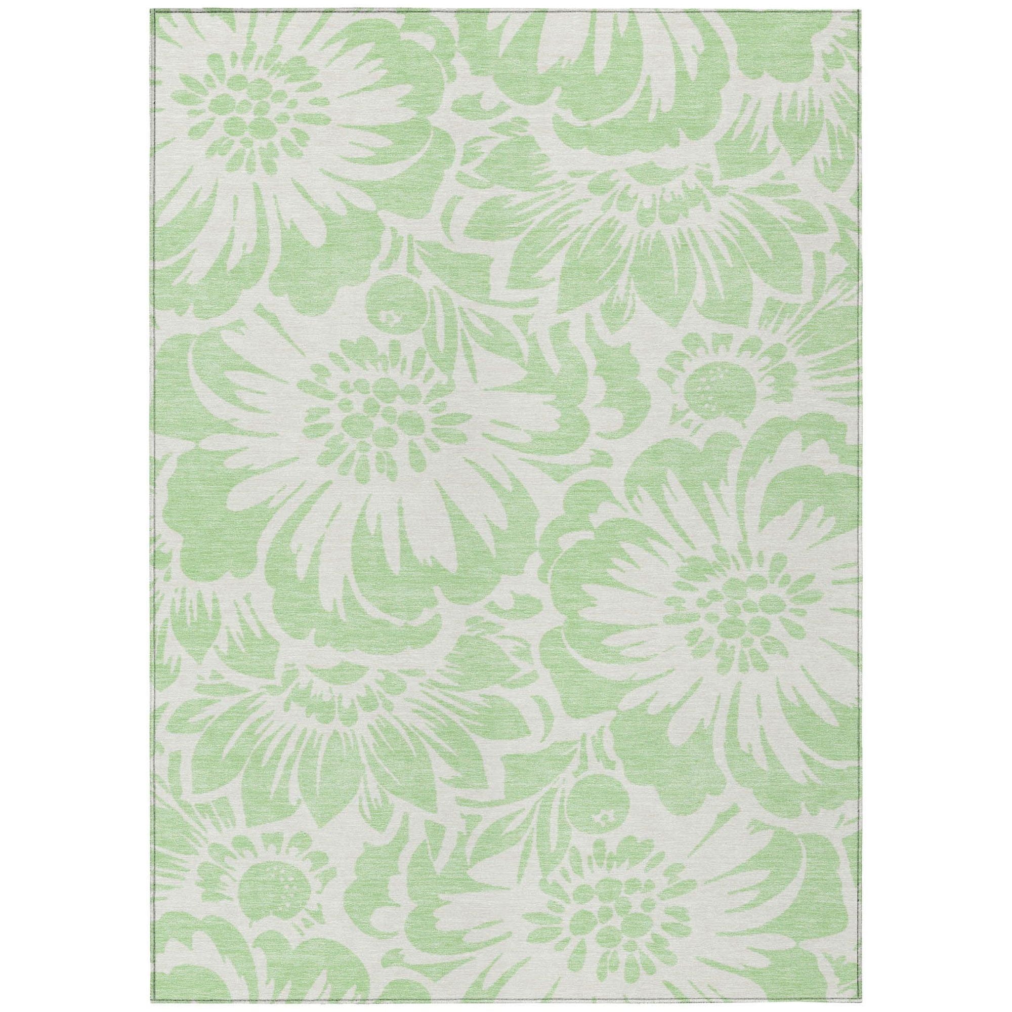 Machine Made ACN551 Mint Green Rugs #color_mint green