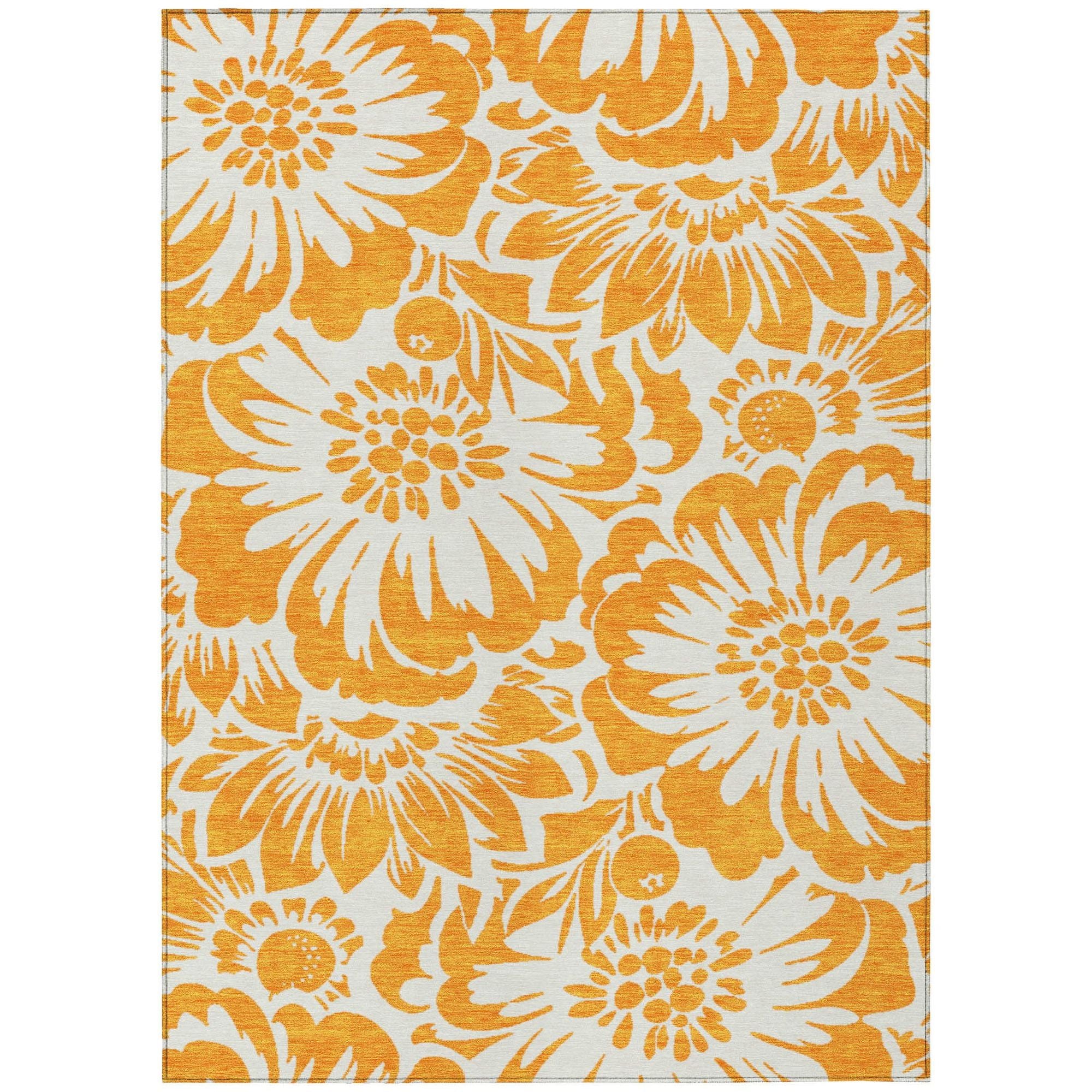 Machine Made ACN551 Orange  Rugs #color_orange 