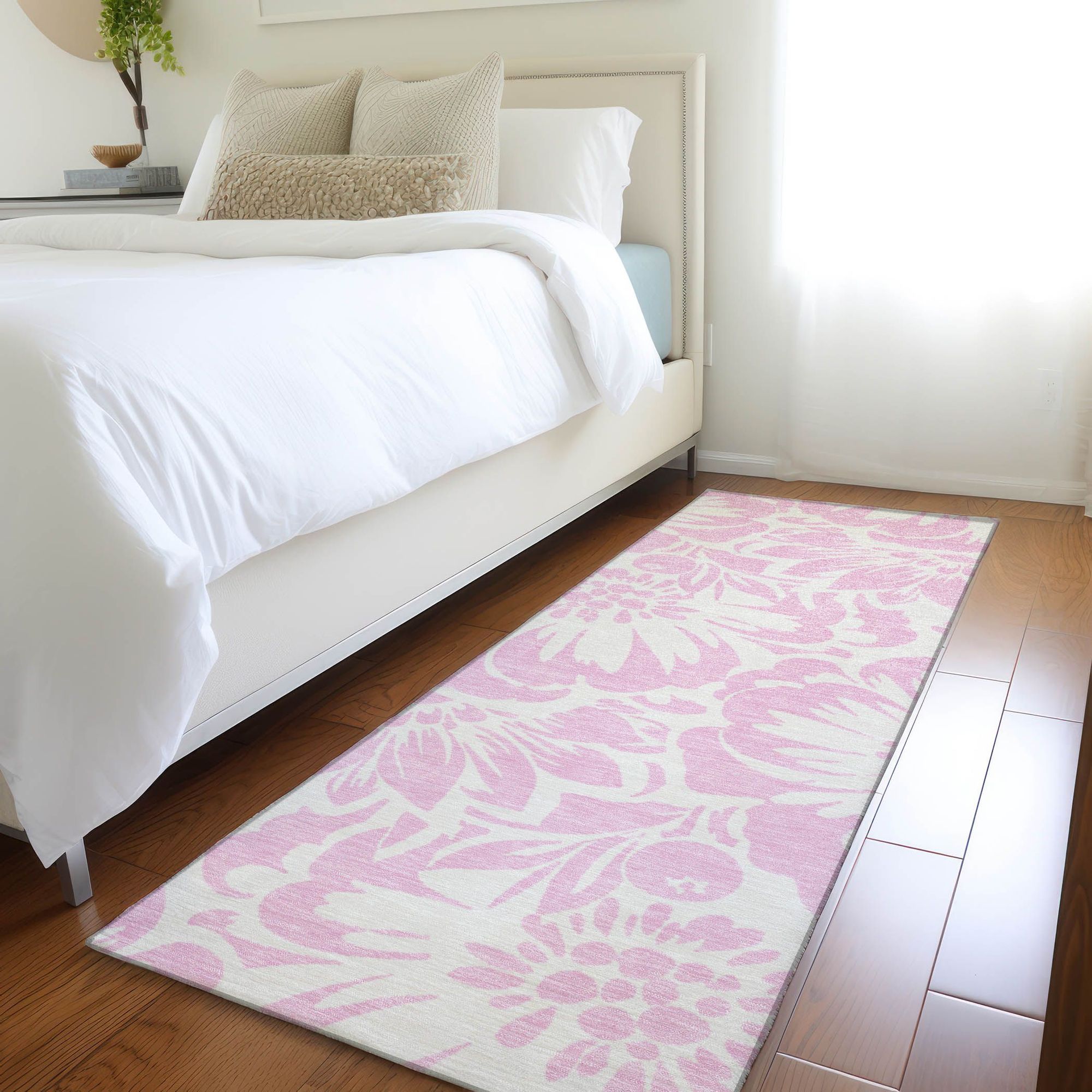 Machine Made ACN551 Pink  Rugs #color_pink 