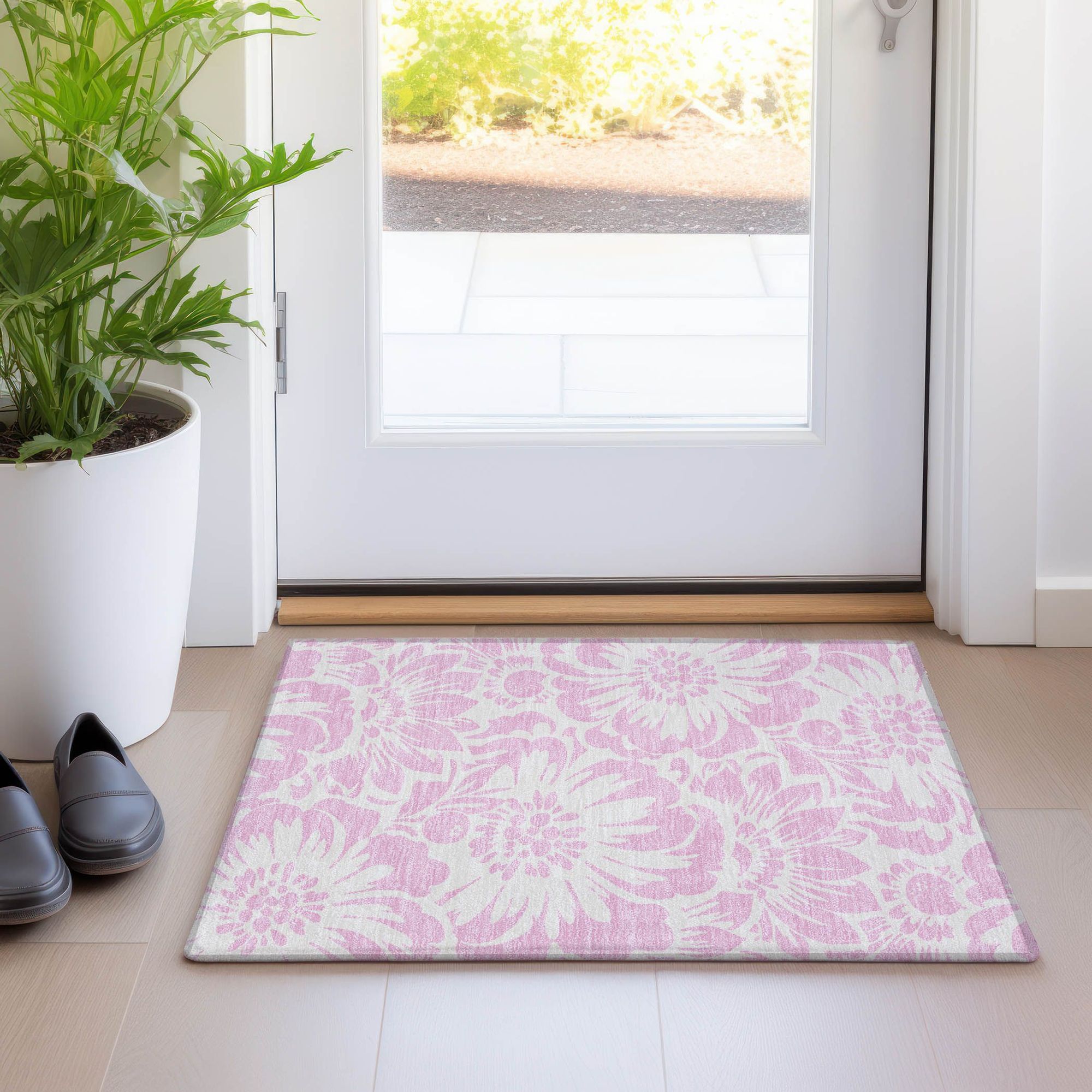 Machine Made ACN551 Pink  Rugs #color_pink 