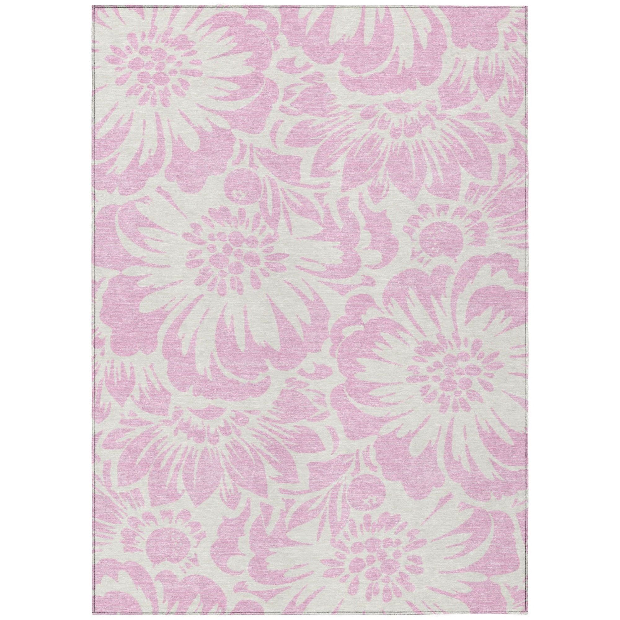 Machine Made ACN551 Pink  Rugs #color_pink 