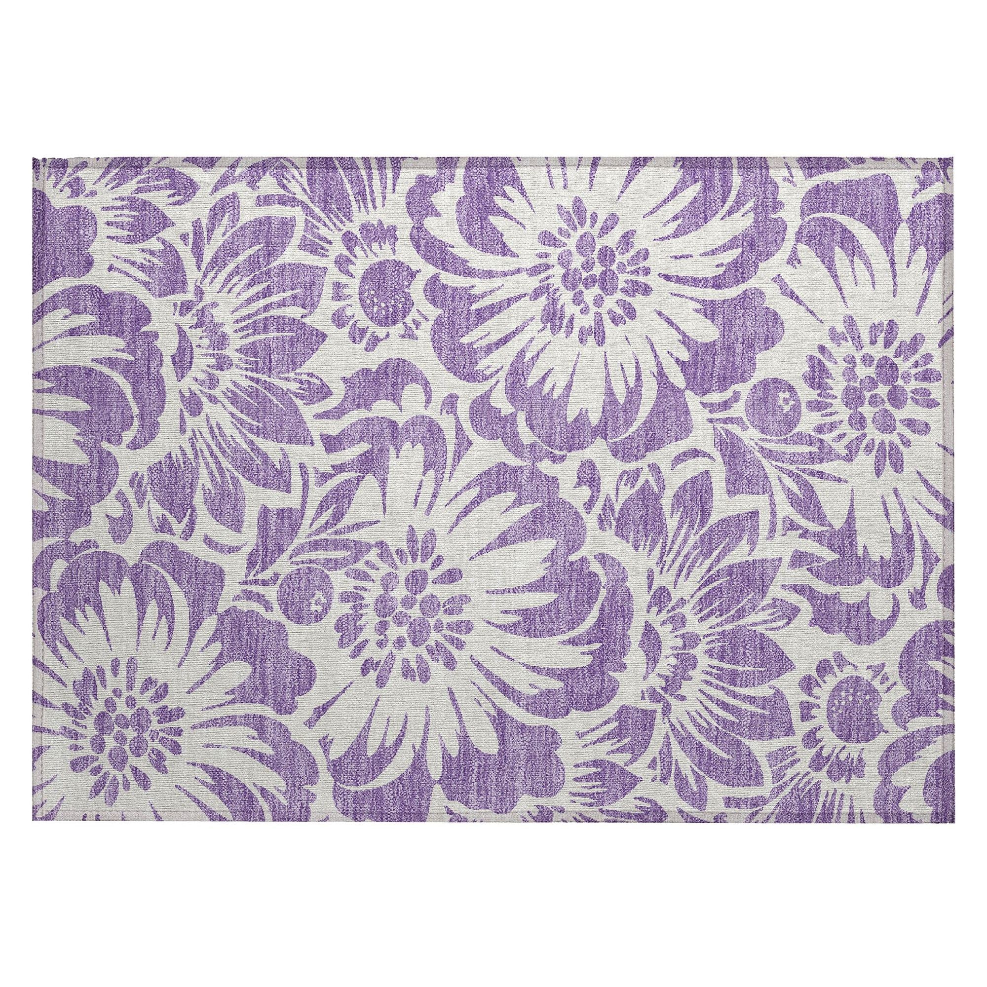 Machine Made ACN551 Purple  Rugs #color_purple 