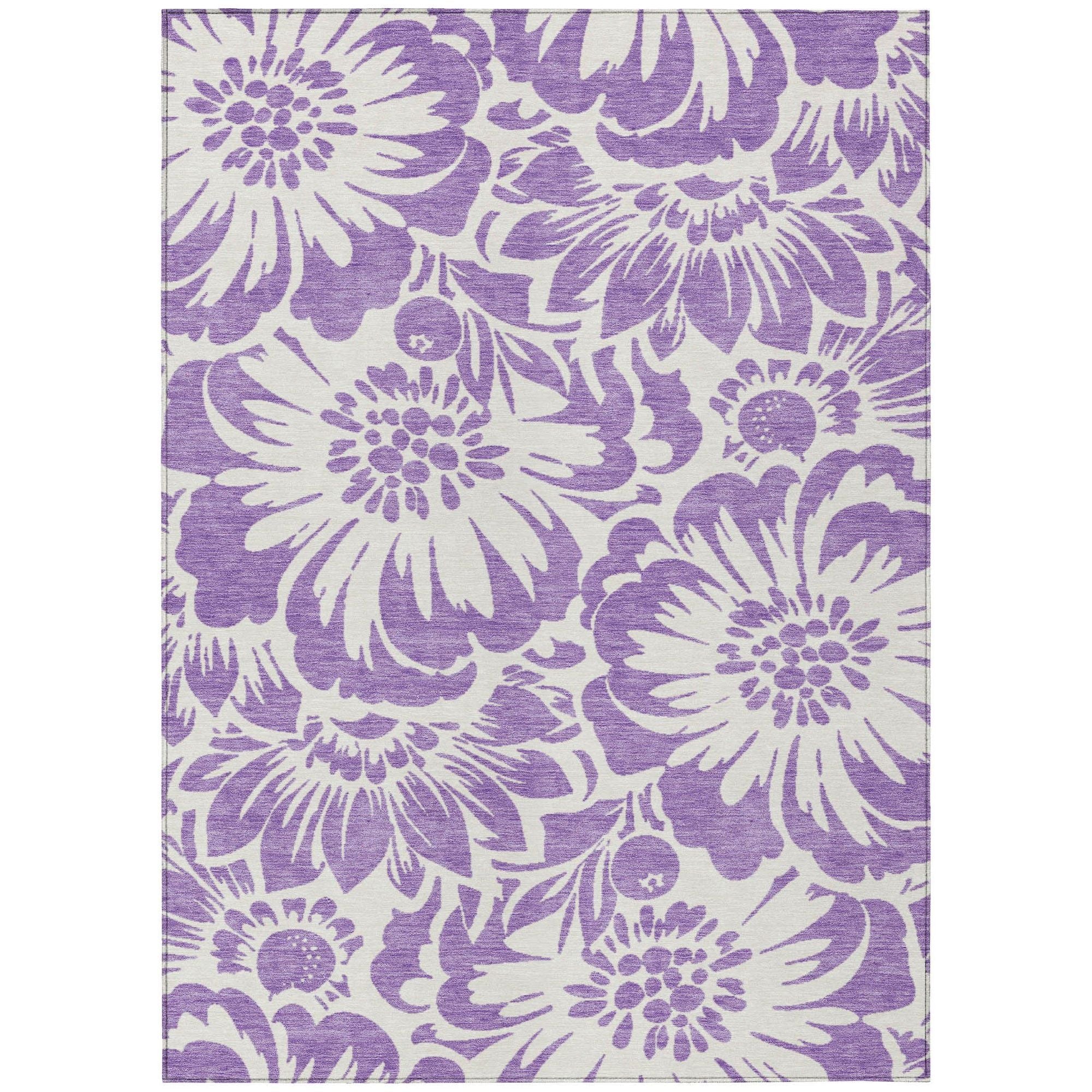 Machine Made ACN551 Purple  Rugs #color_purple 