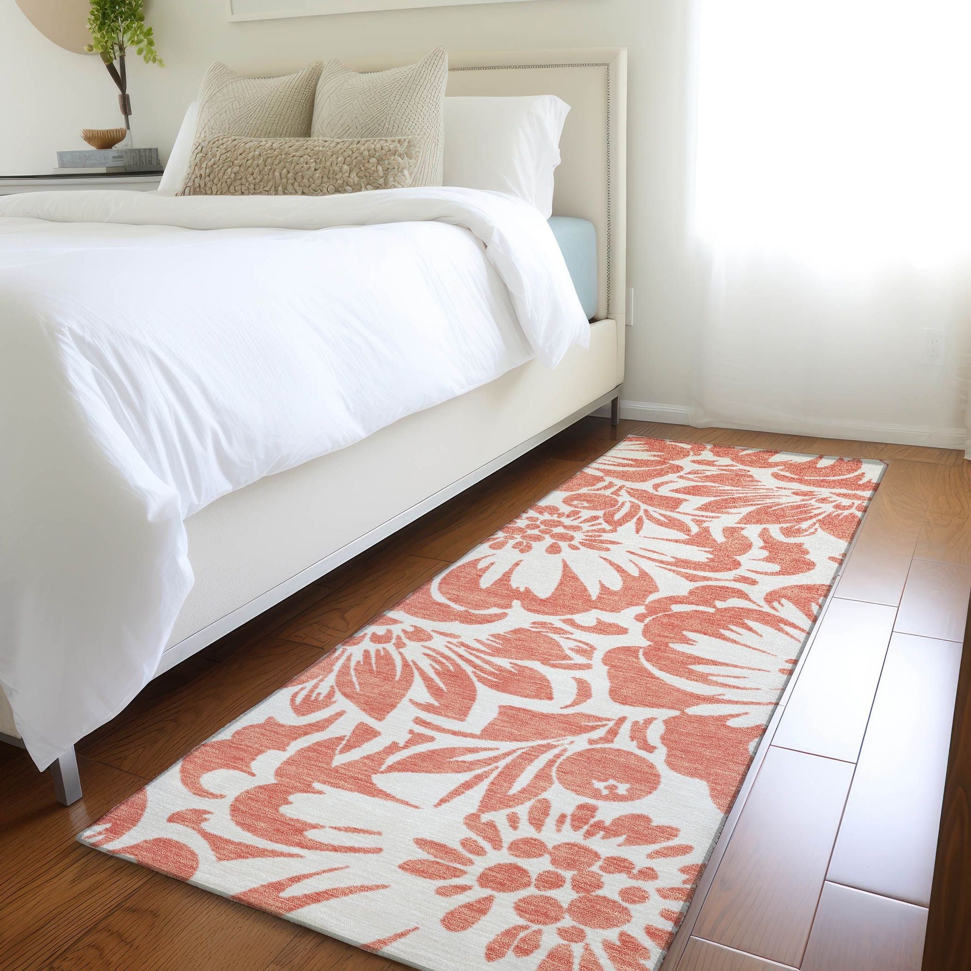 Machine Made ACN551 Salmon Orange Rugs #color_salmon orange