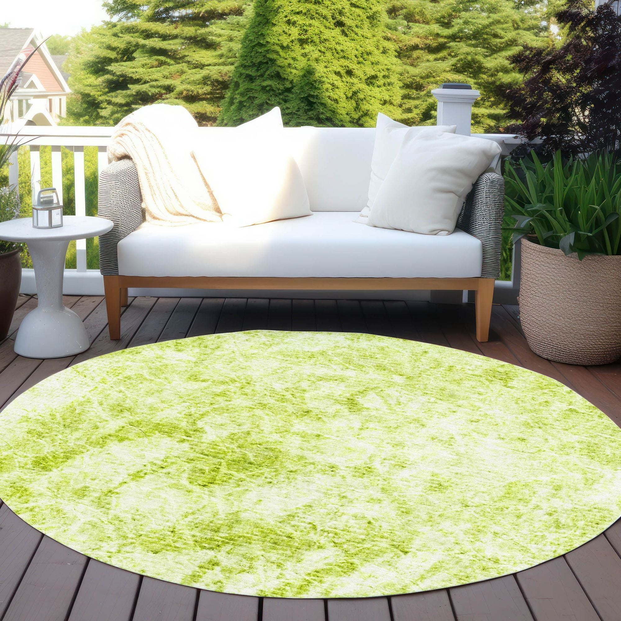 Machine Made ACN553 Aloe Green Rugs #color_aloe green