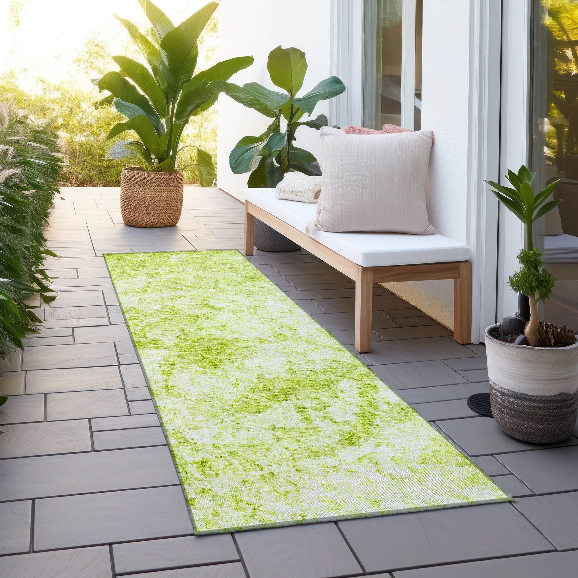 Machine Made ACN553 Aloe Green Rugs #color_aloe green