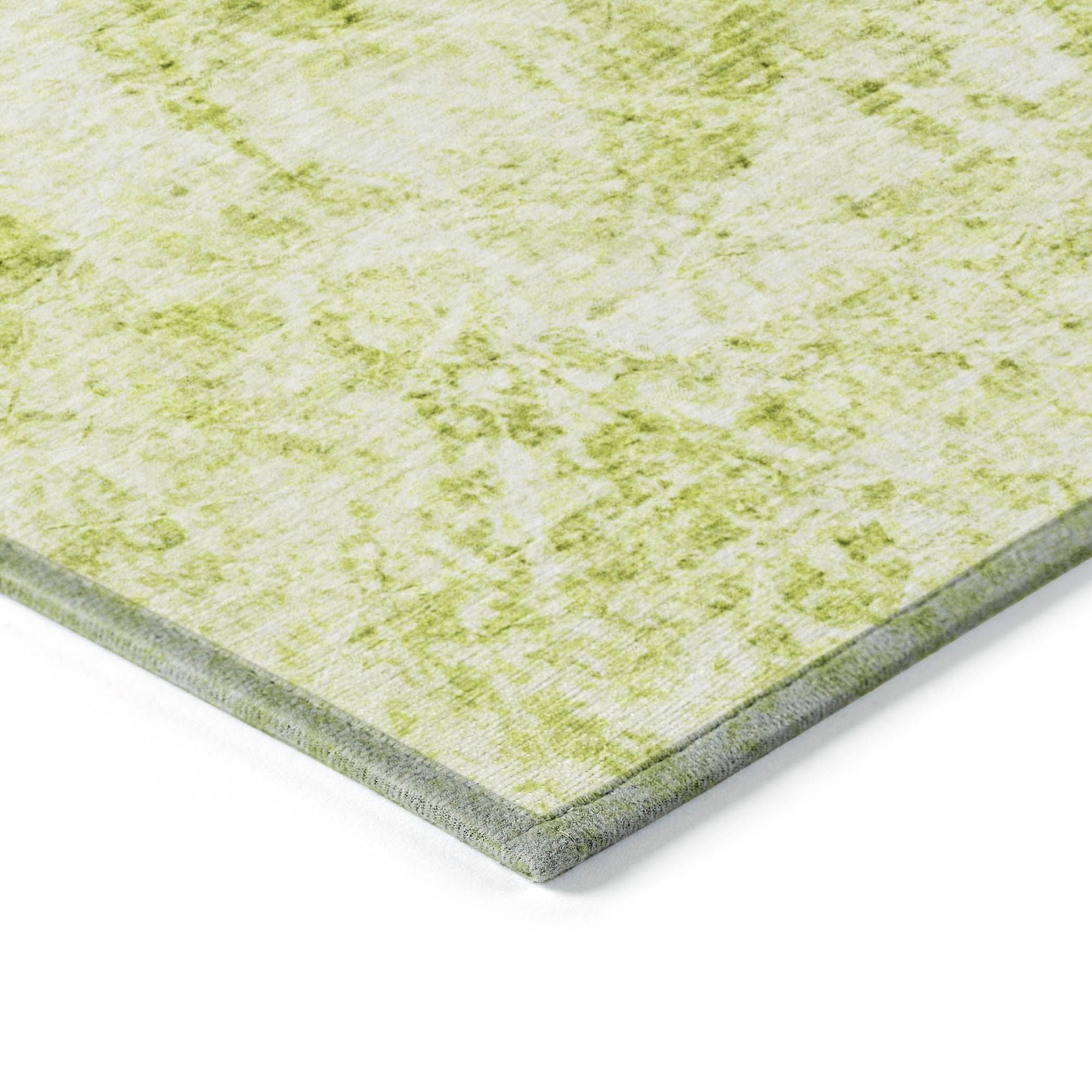 Machine Made ACN553 Aloe Green Rugs #color_aloe green