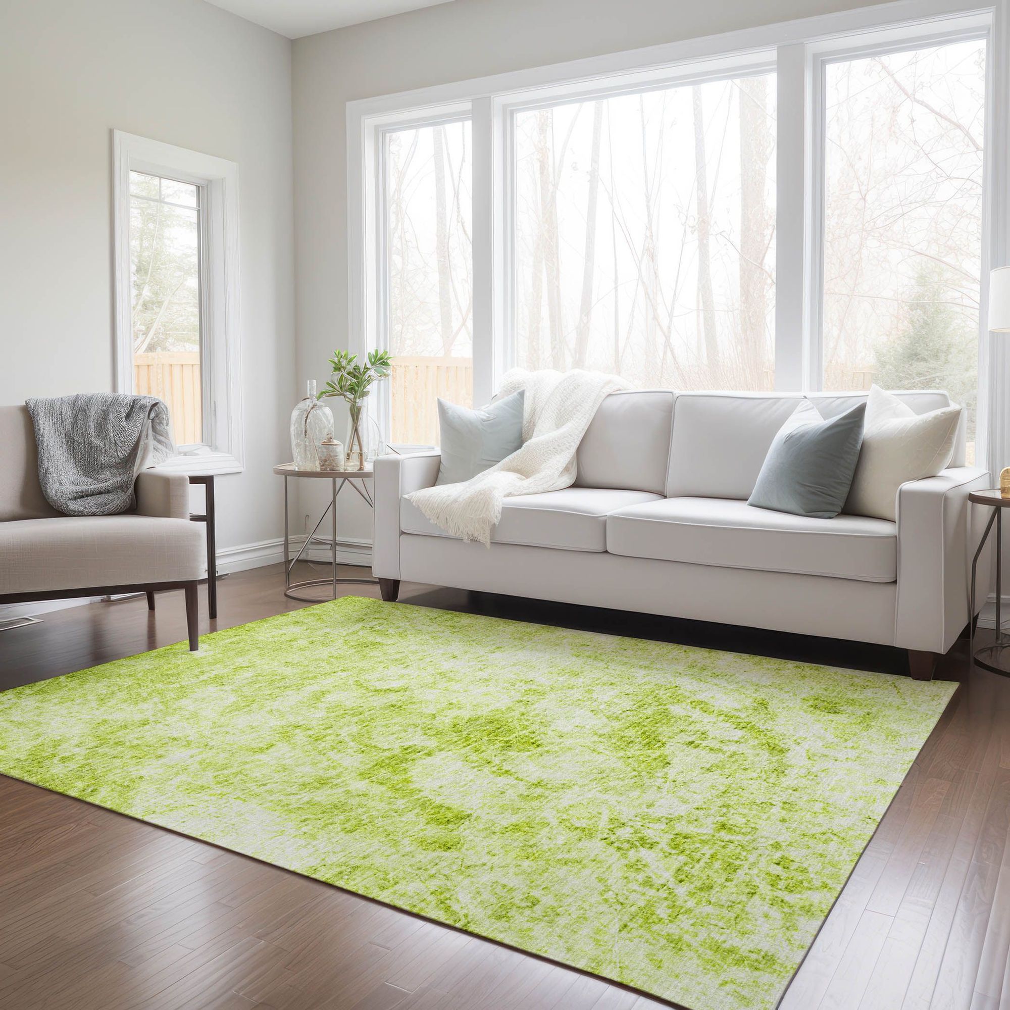 Machine Made ACN553 Aloe Green Rugs #color_aloe green