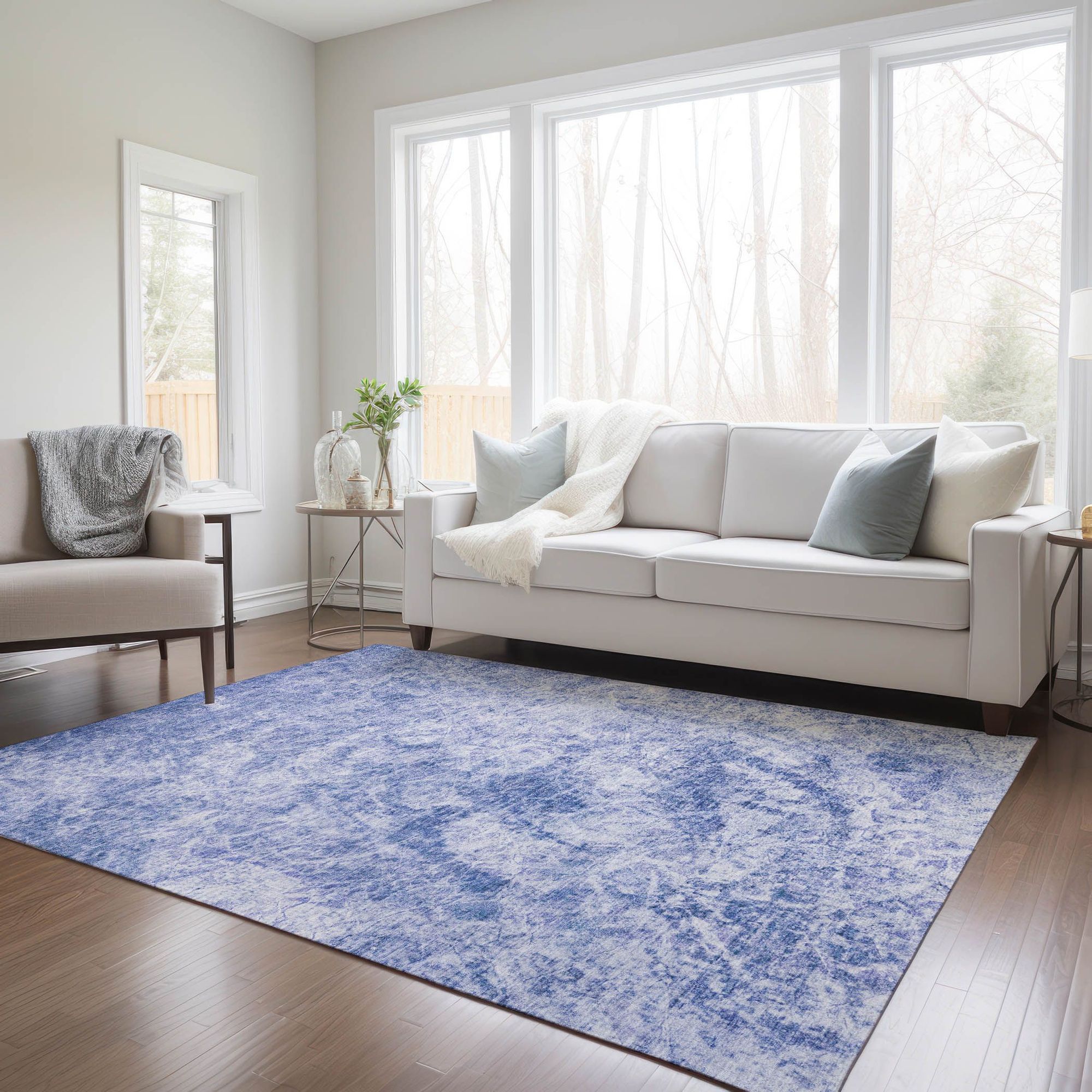 Machine Made ACN553 Blue  Rugs #color_blue 