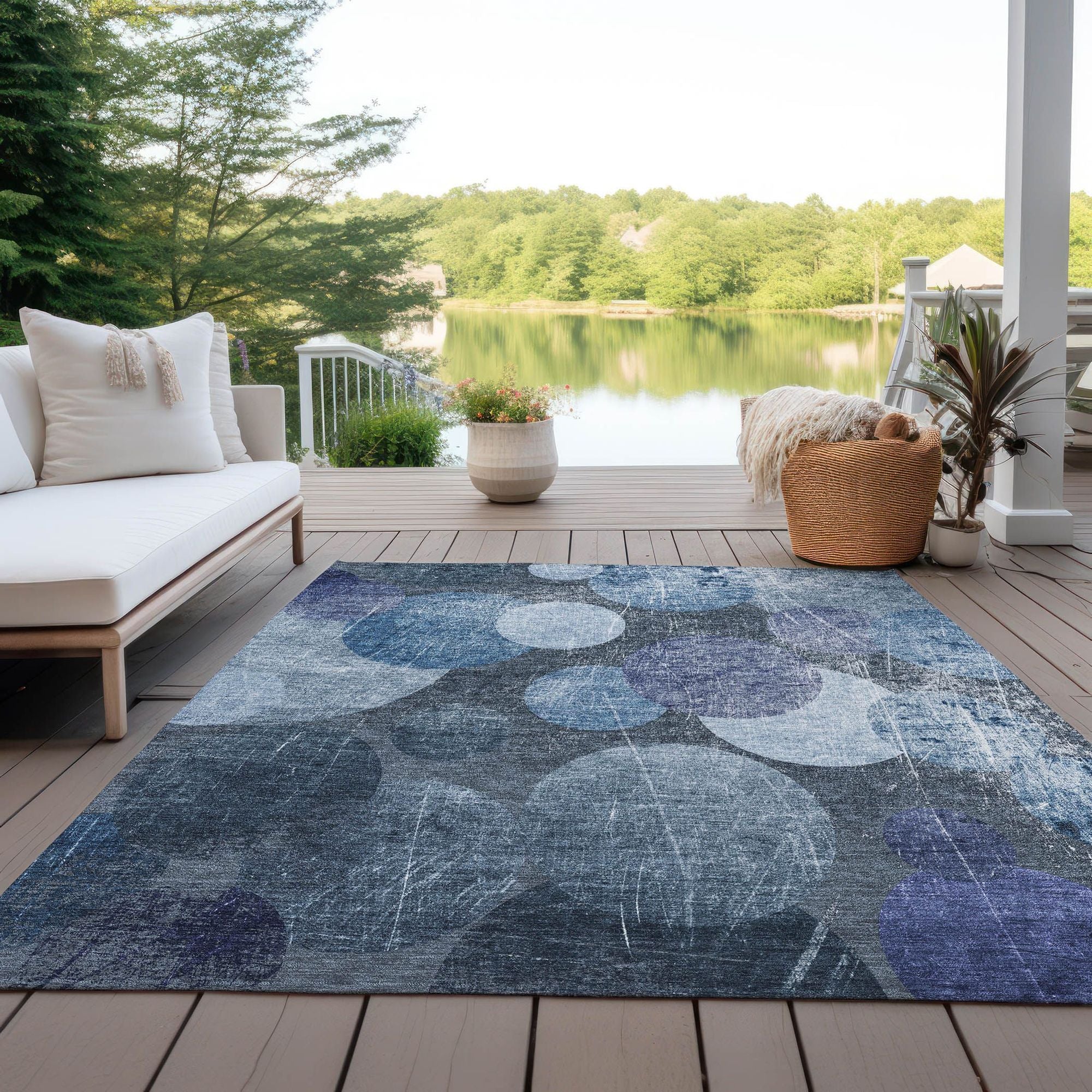 Machine Made ACN556 Blue  Rugs #color_blue 