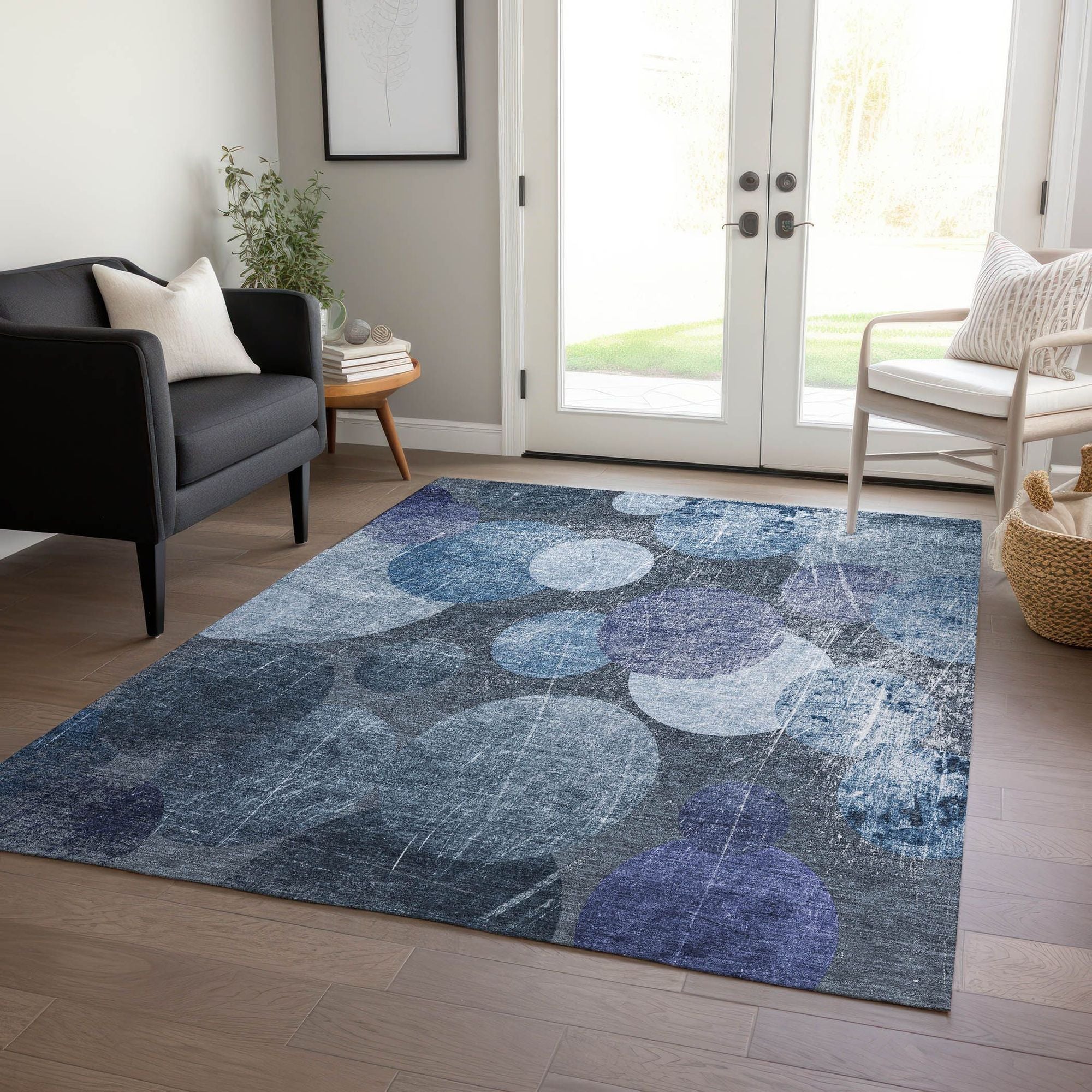 Machine Made ACN556 Blue  Rugs #color_blue 