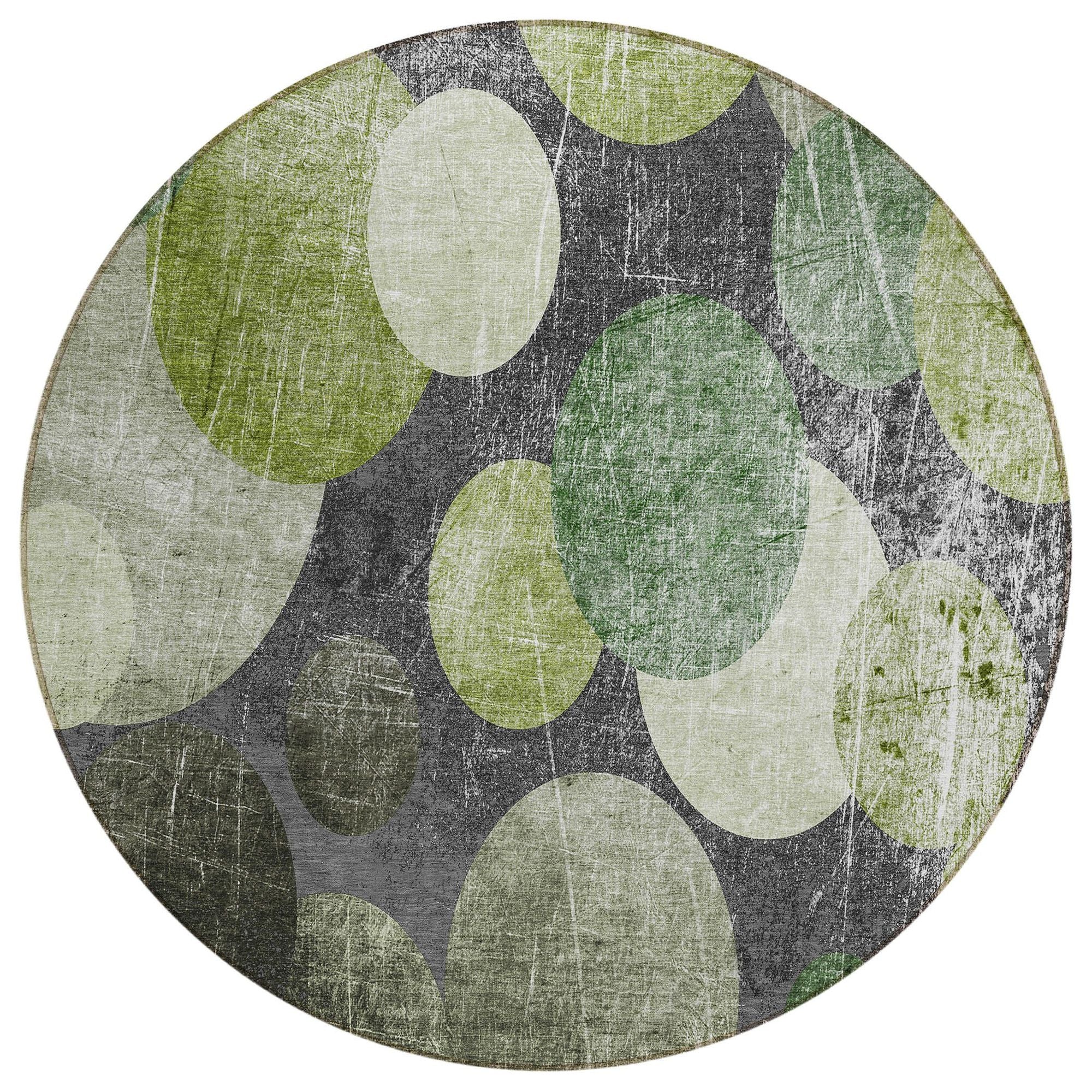 Machine Made ACN556 Green  Rugs #color_green 