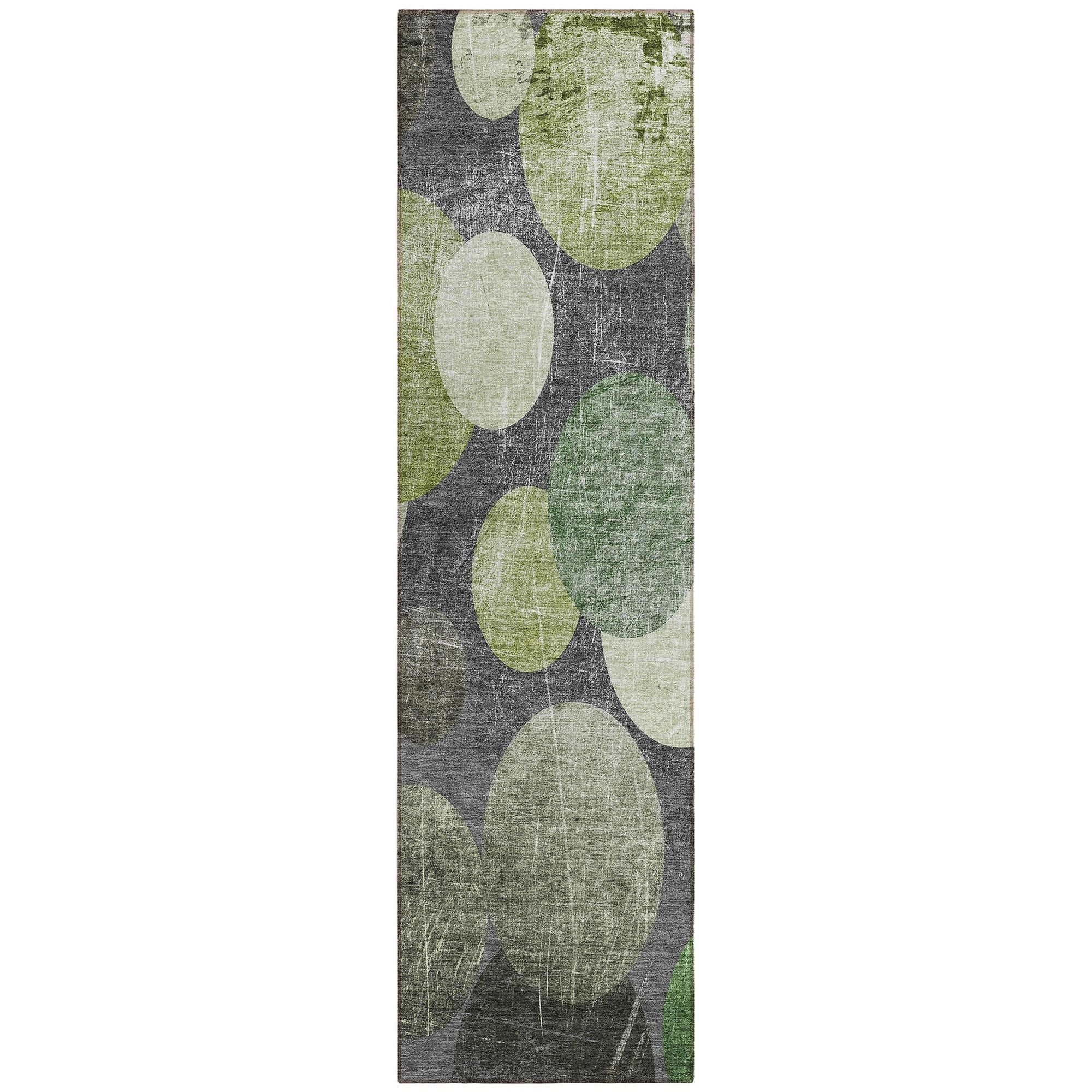 Machine Made ACN556 Green  Rugs #color_green 