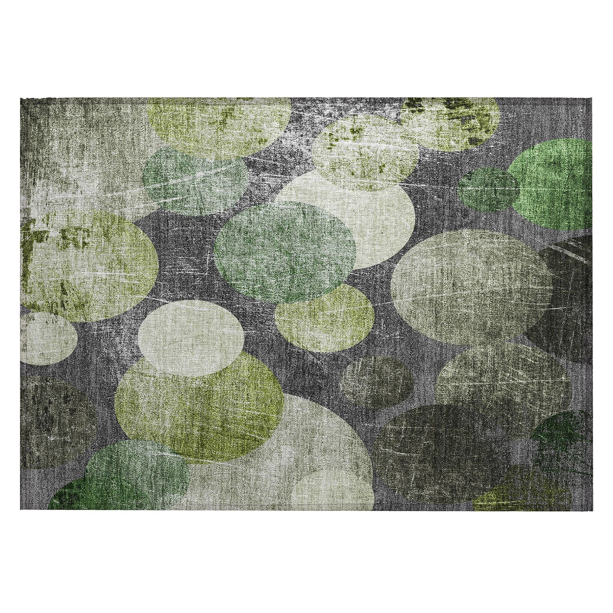 Machine Made ACN556 Green  Rugs #color_green 