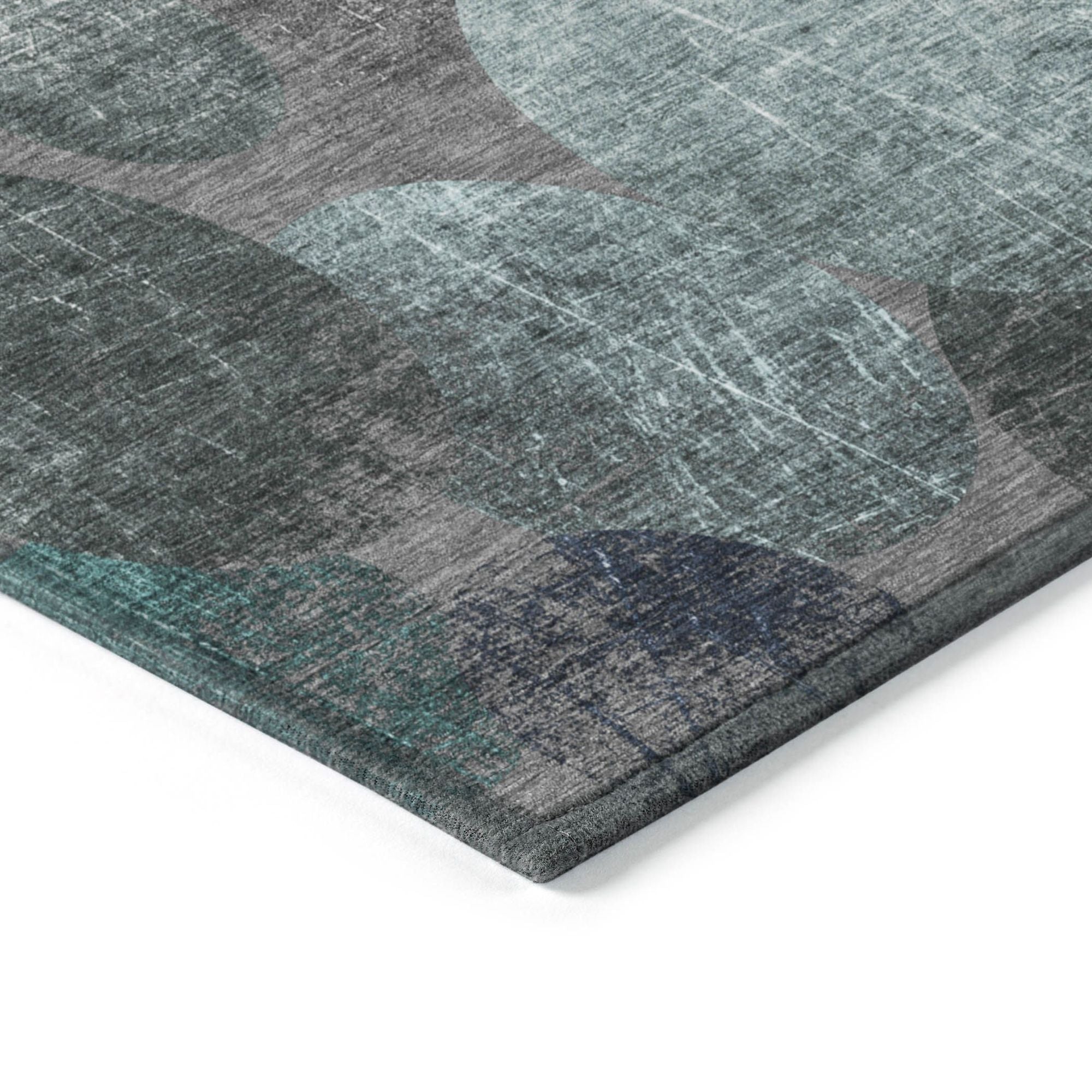 Machine Made ACN556 Teal  Rugs #color_teal 