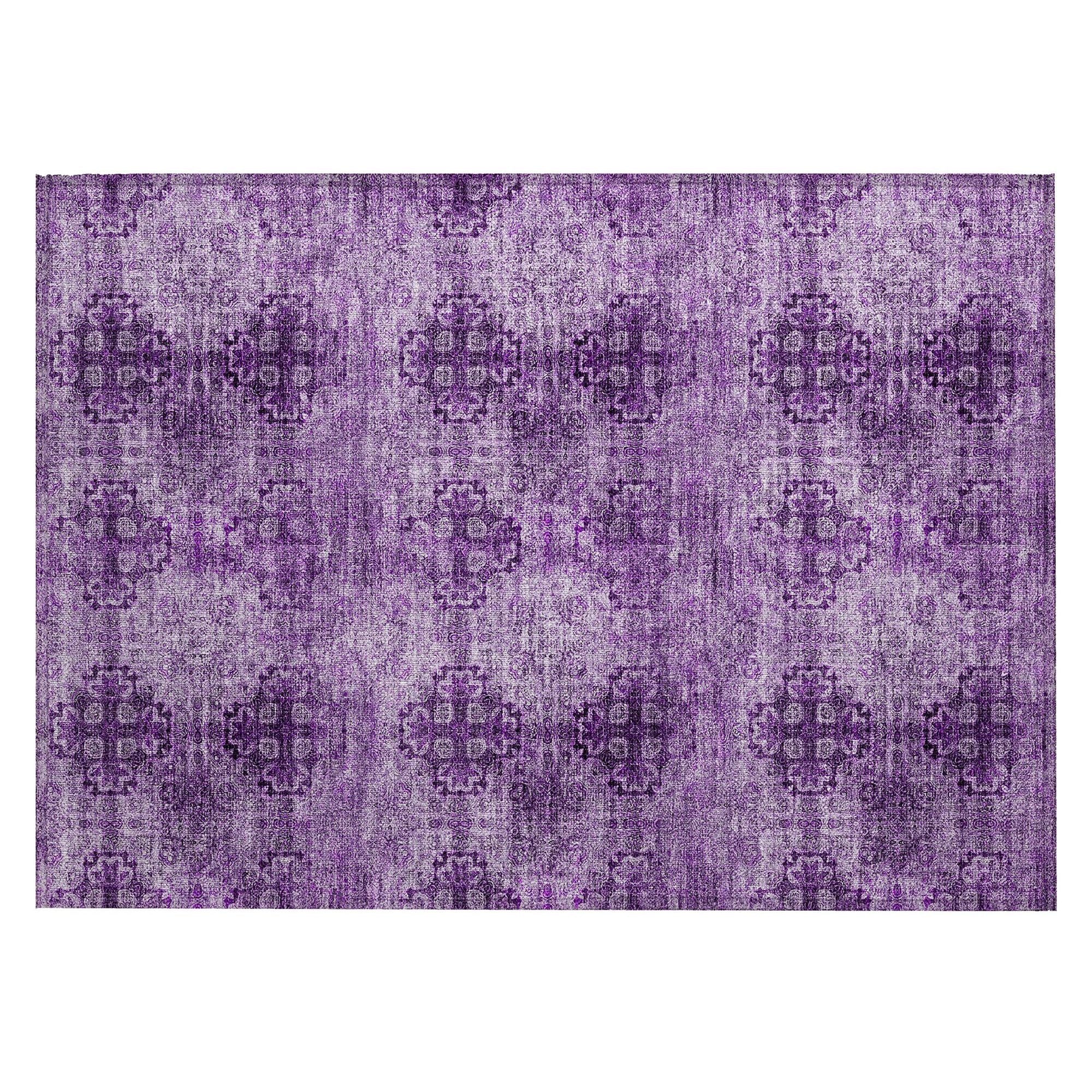 Machine Made ACN557 Eggplant Purple Rugs #color_eggplant purple