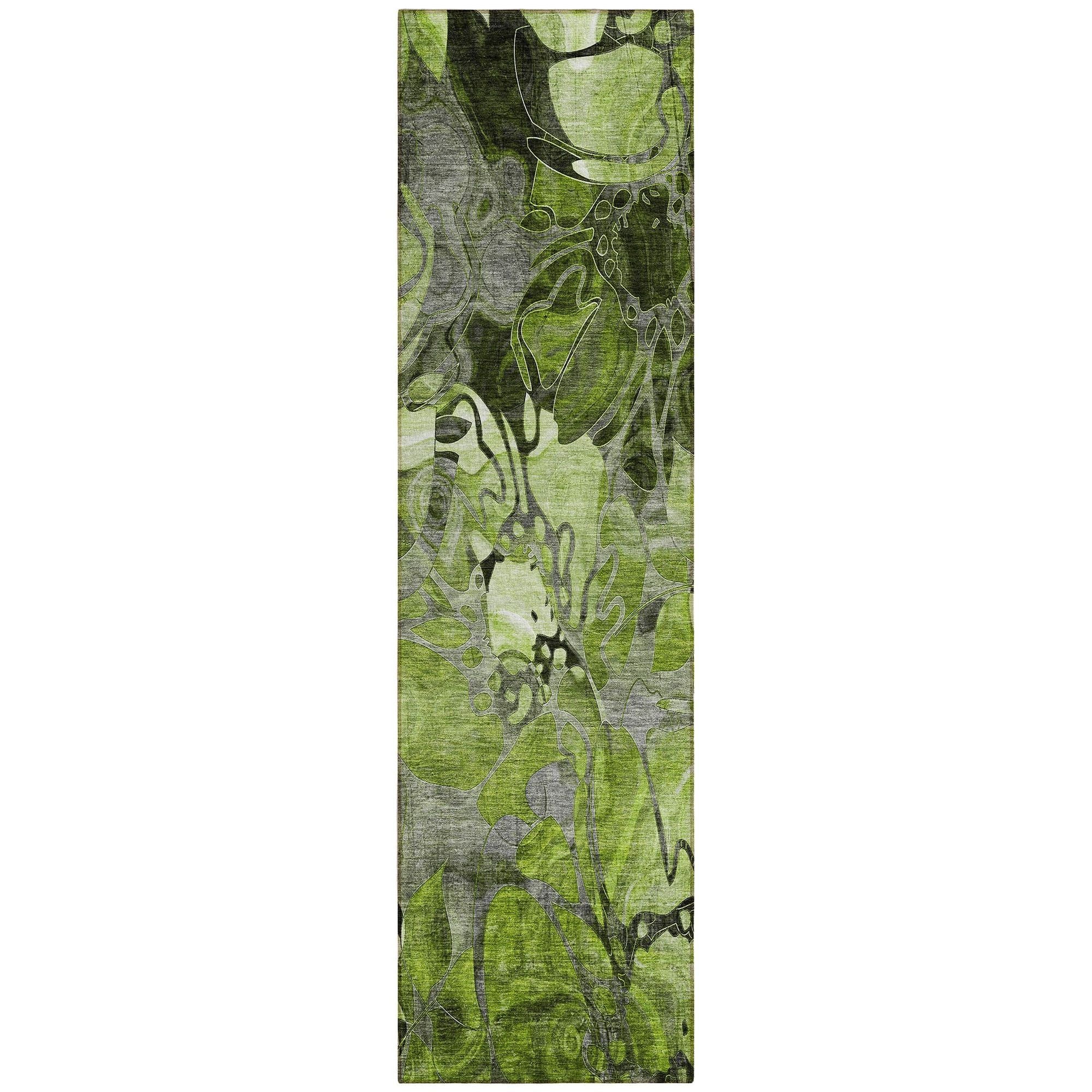 Machine Made ACN558 Fern Green Rugs #color_fern green