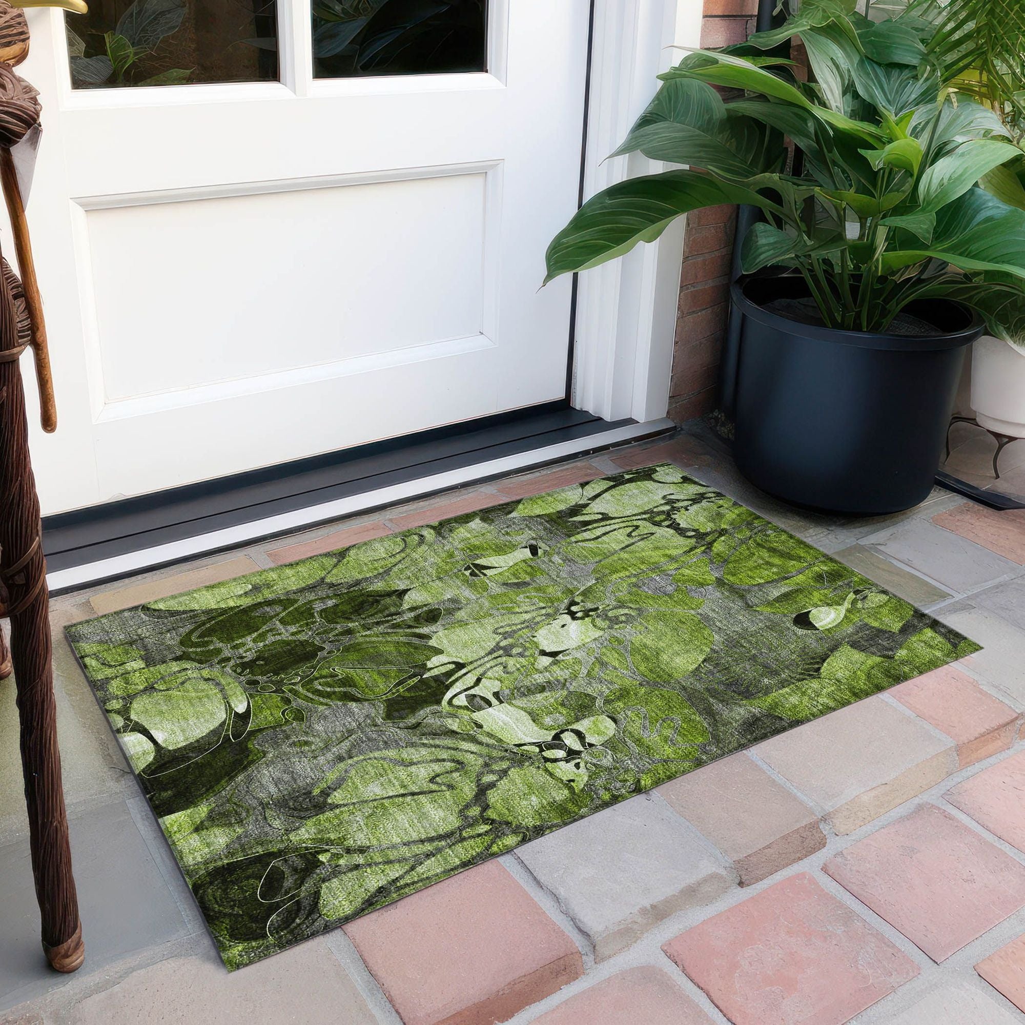 Machine Made ACN558 Fern Green Rugs #color_fern green