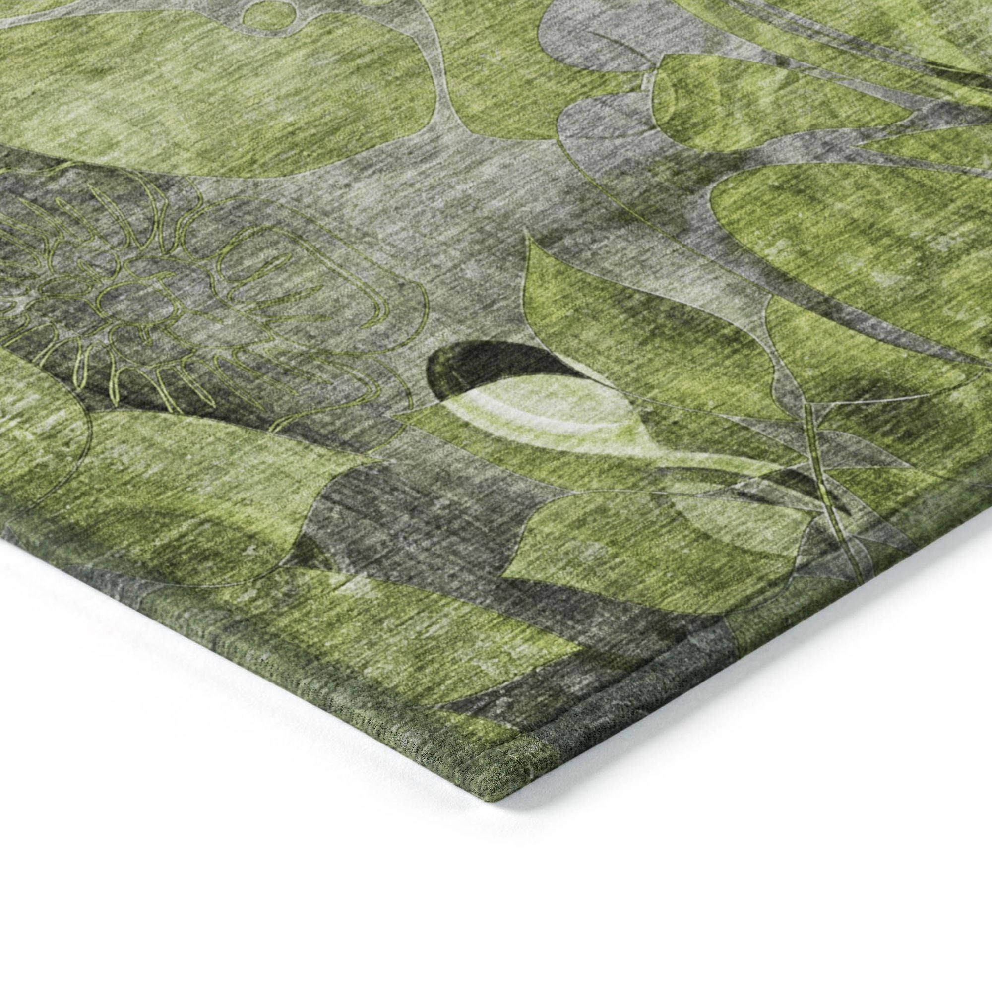 Machine Made ACN558 Fern Green Rugs #color_fern green