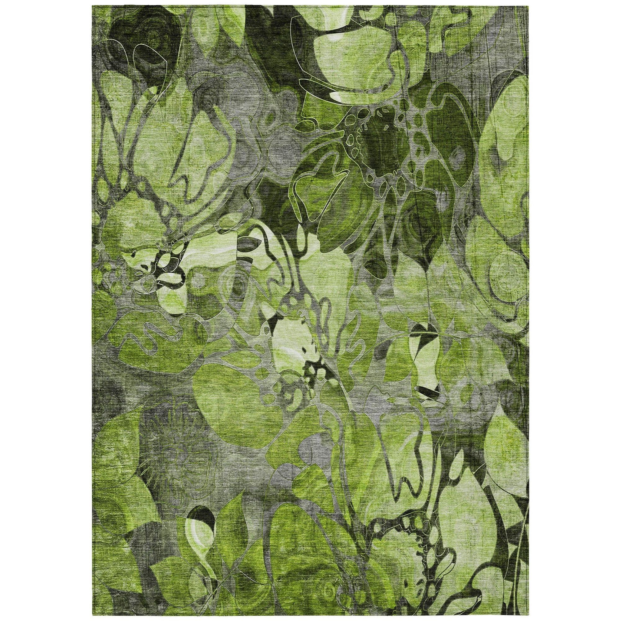 Machine Made ACN558 Fern Green Rugs #color_fern green