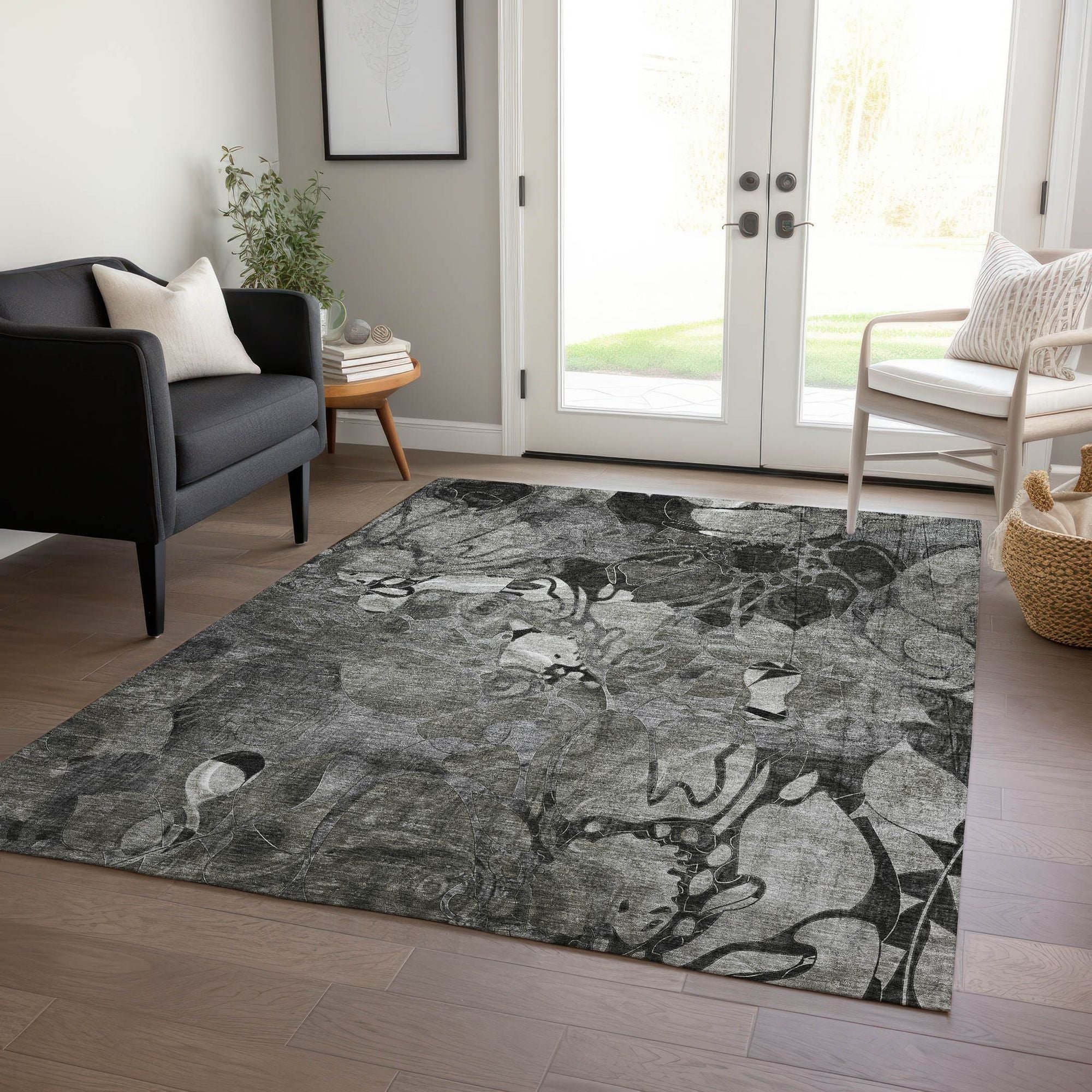 Machine Made ACN558 Gray  Rugs #color_gray 