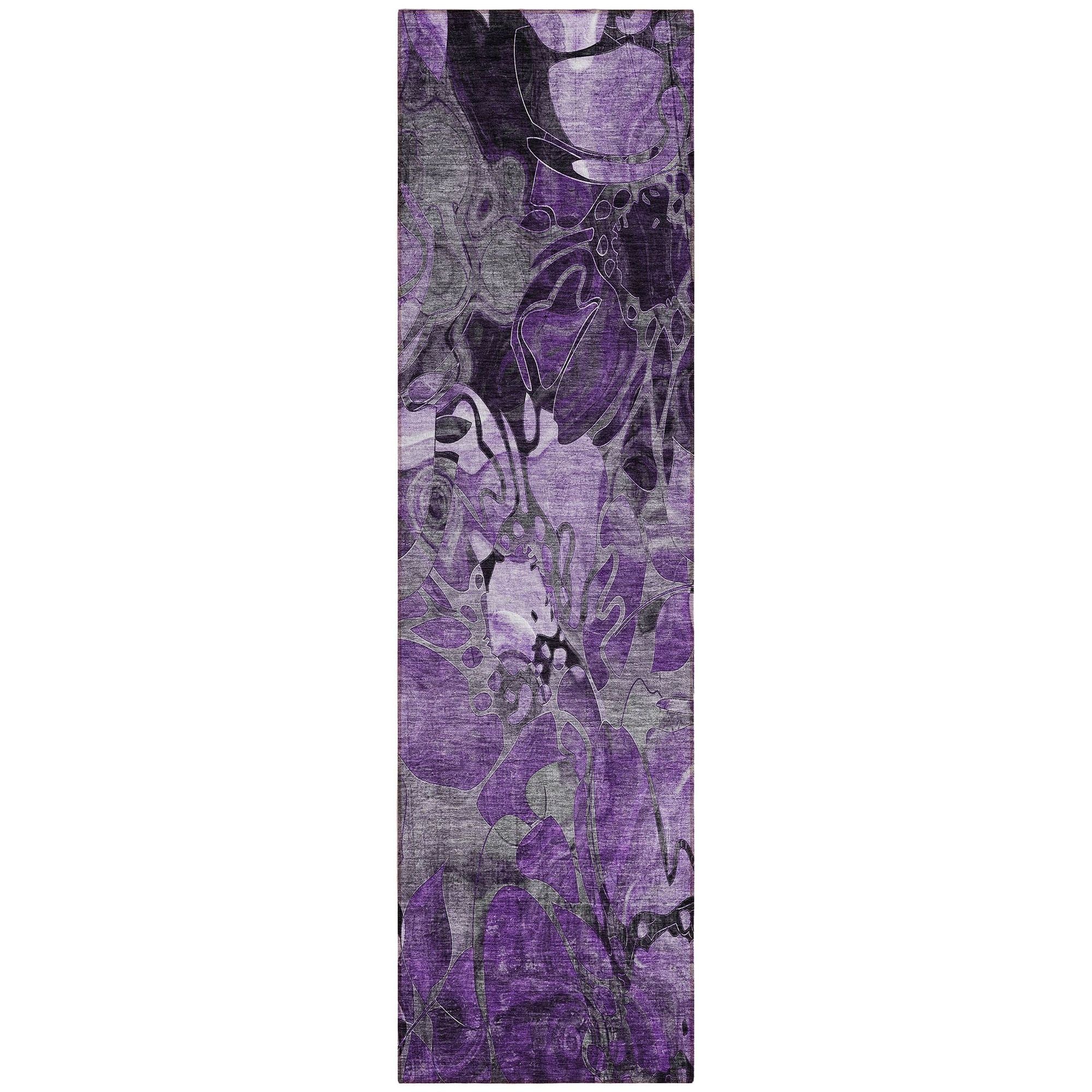 Machine Made ACN558 Purple  Rugs #color_purple 