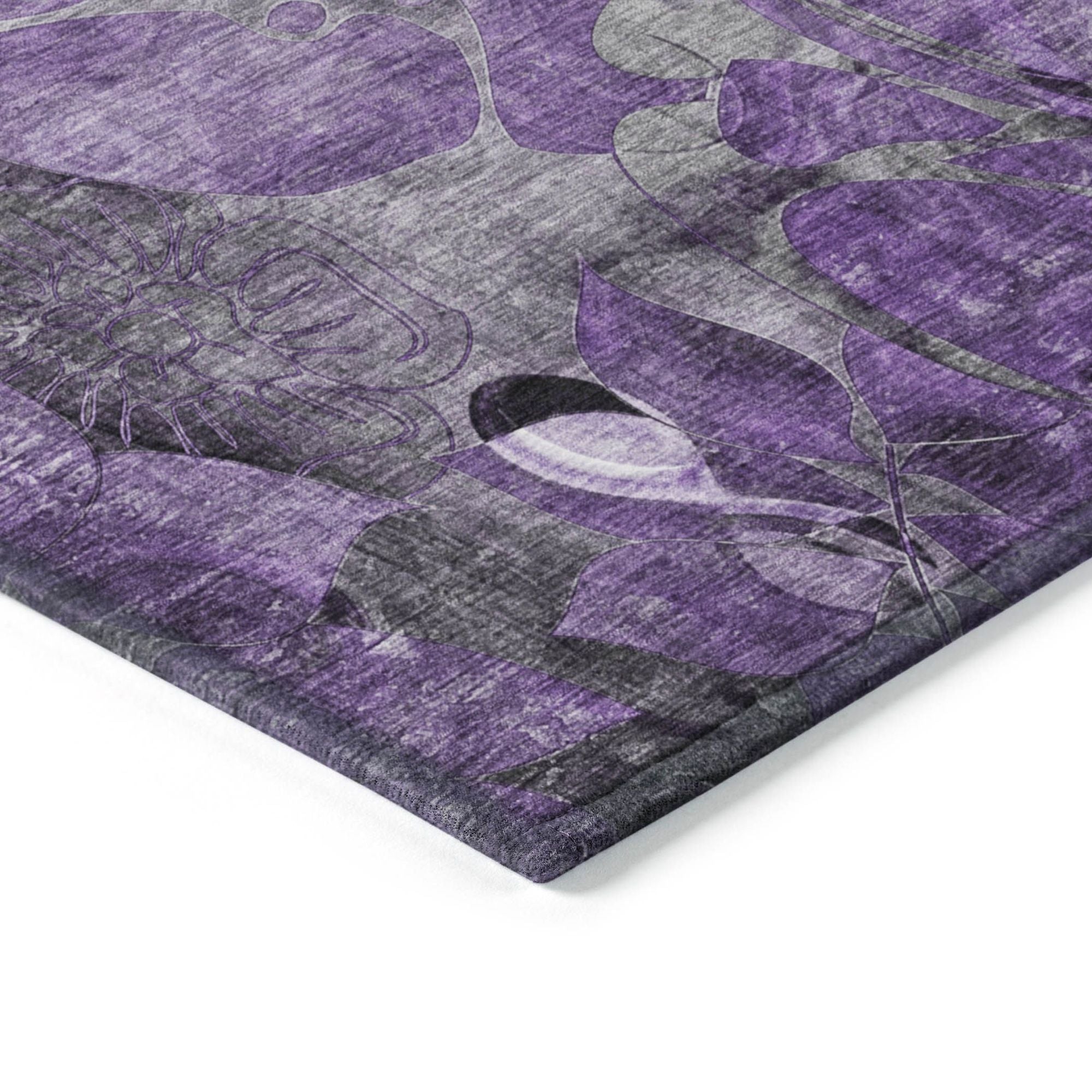 Machine Made ACN558 Purple  Rugs #color_purple 