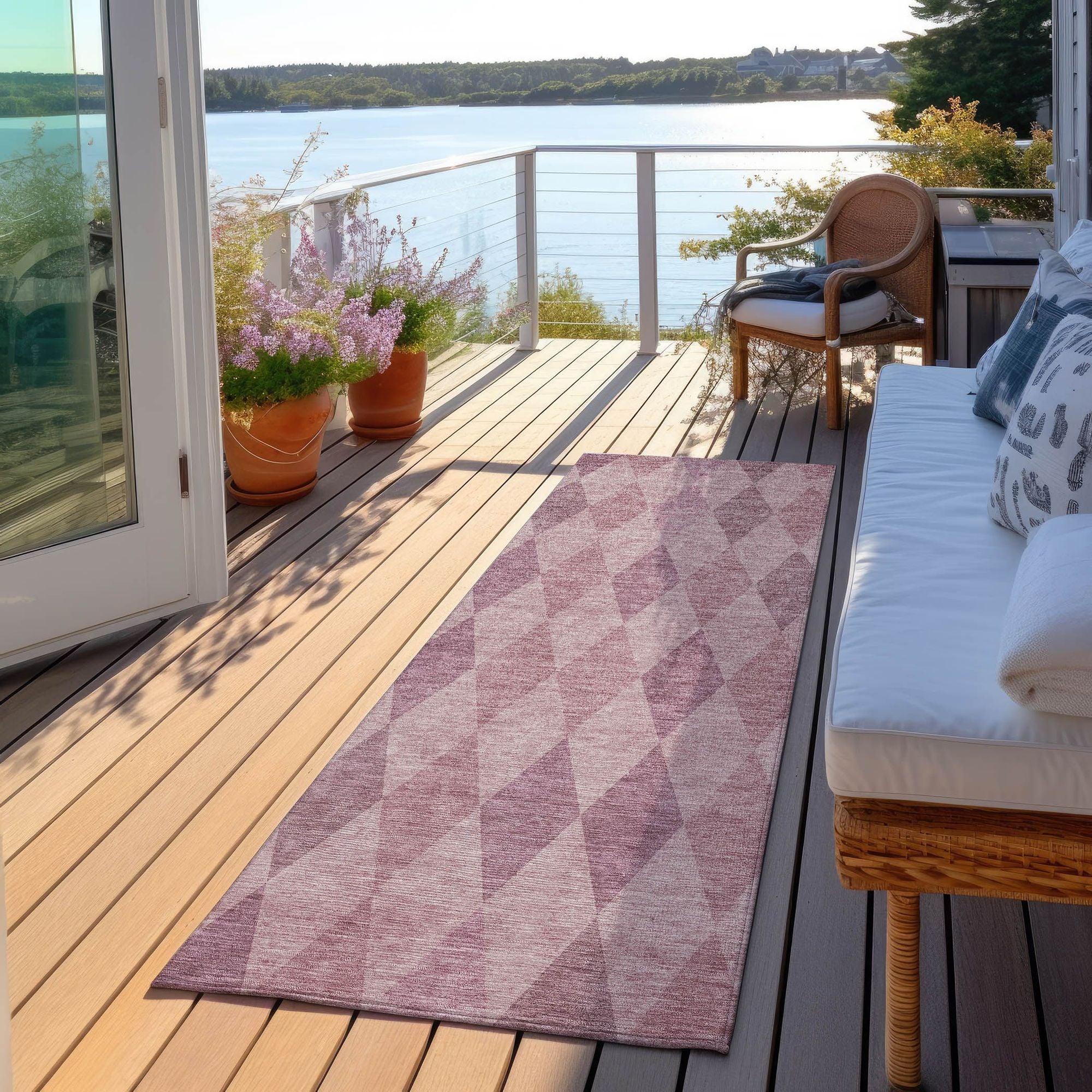 Machine Made ACN561 Blush Pink Rugs #color_blush pink