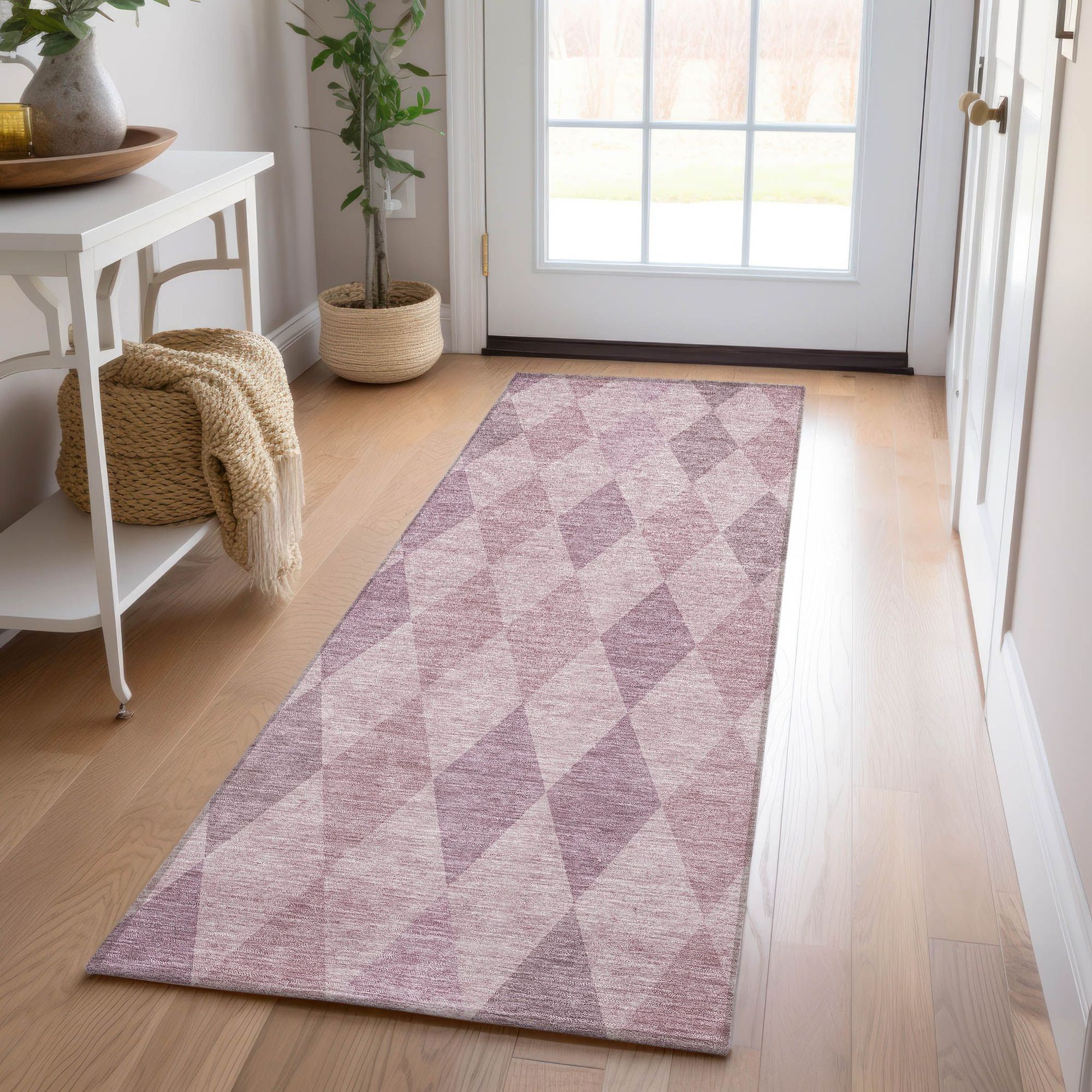 Machine Made ACN561 Blush Pink Rugs #color_blush pink