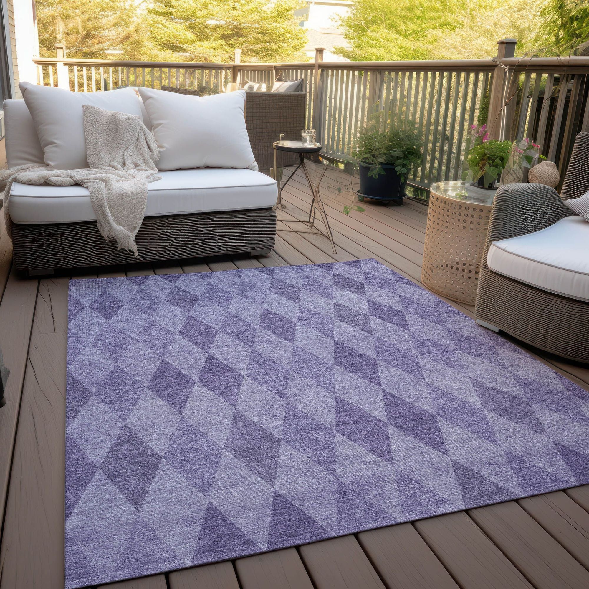 Machine Made ACN561 Purple  Rugs #color_purple 